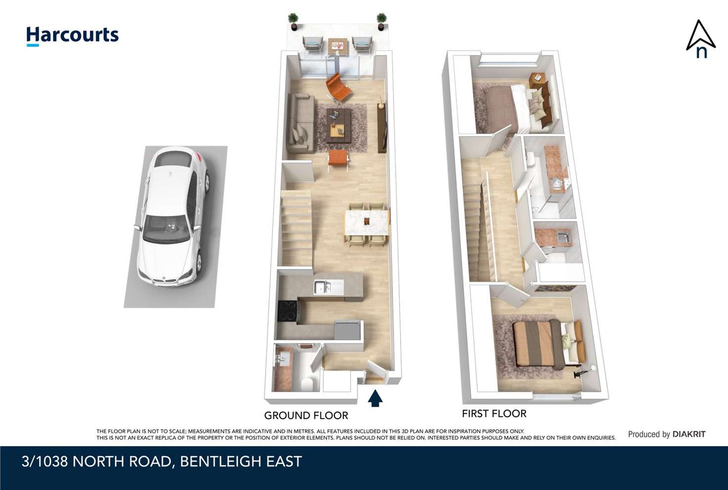 Floorplan of Homely apartment listing, 3/1038 North Road, Bentleigh East VIC 3165