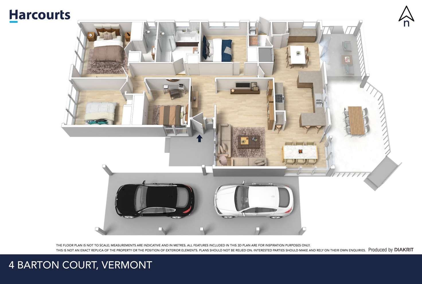 Floorplan of Homely house listing, 4 Barton Court, Vermont VIC 3133