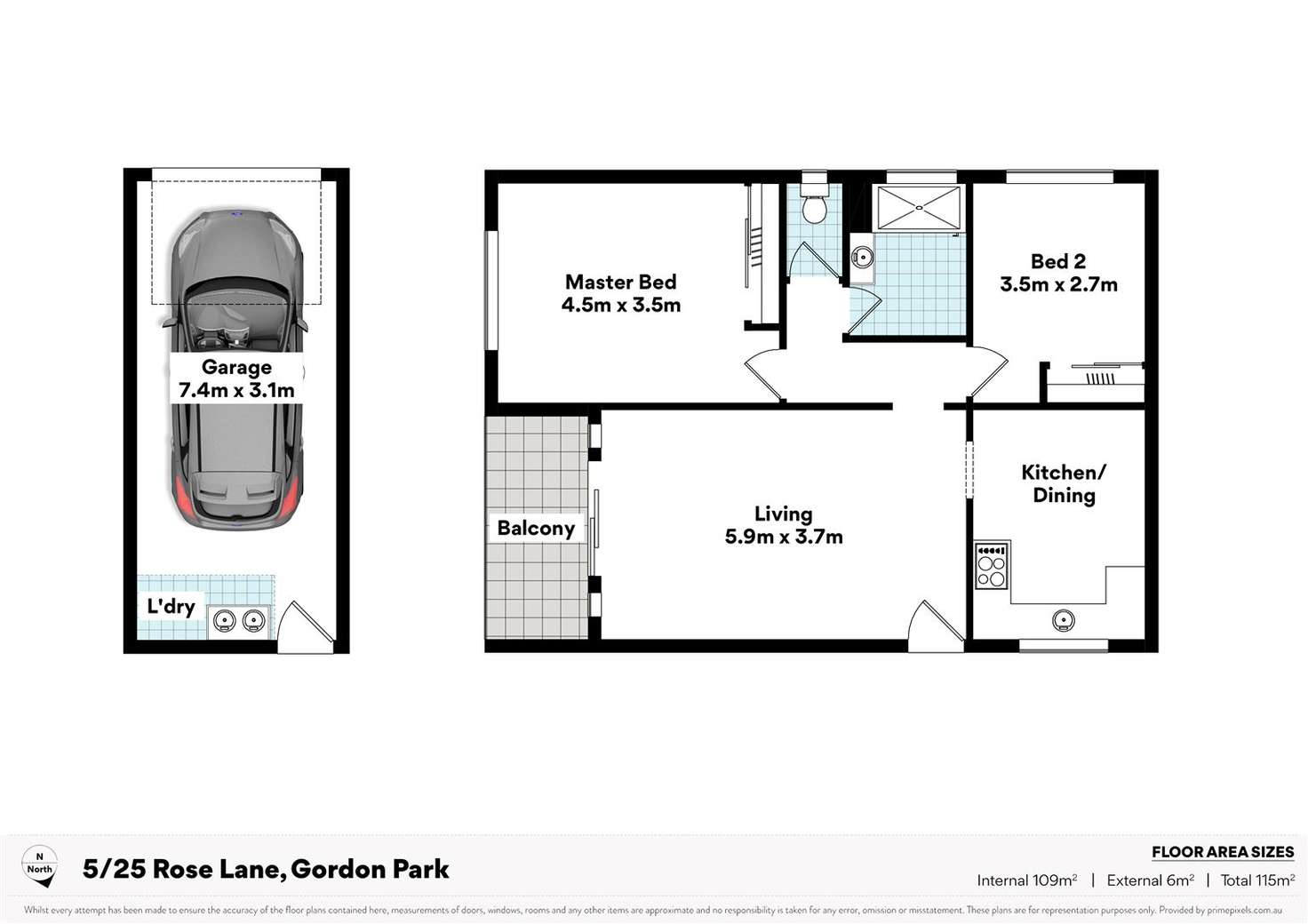 Floorplan of Homely unit listing, 5/25 Rose Lane, Gordon Park QLD 4031