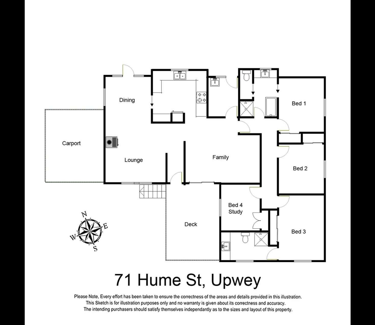 Floorplan of Homely house listing, 71 Hume Street, Upwey VIC 3158