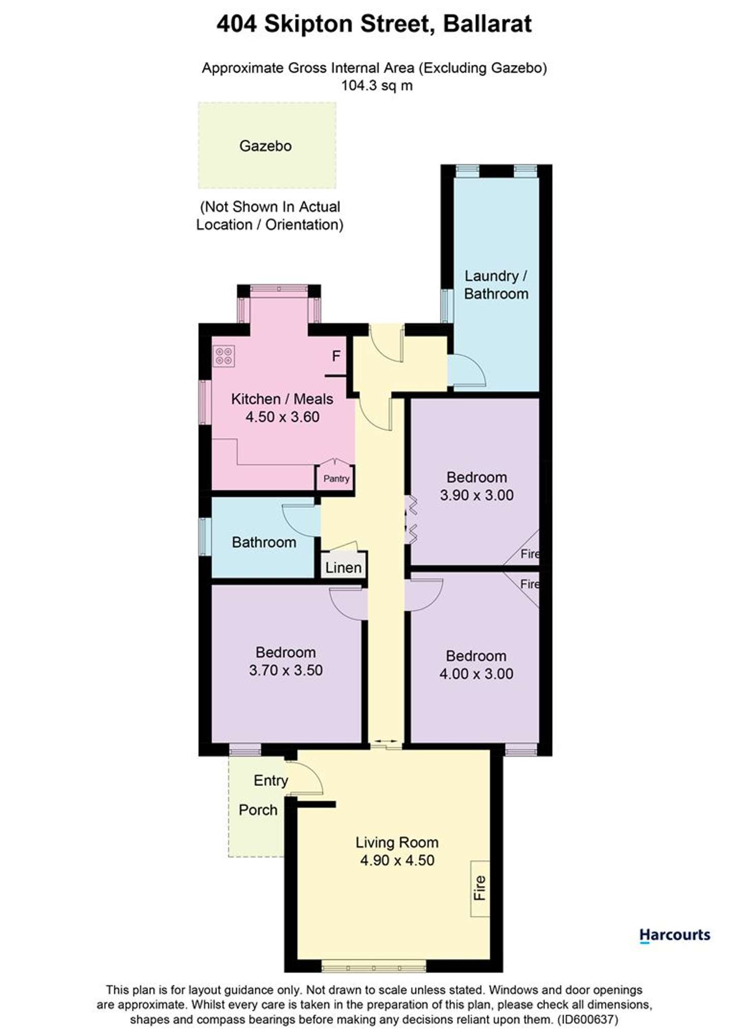 Floorplan of Homely house listing, 404 Skipton Street, Redan VIC 3350