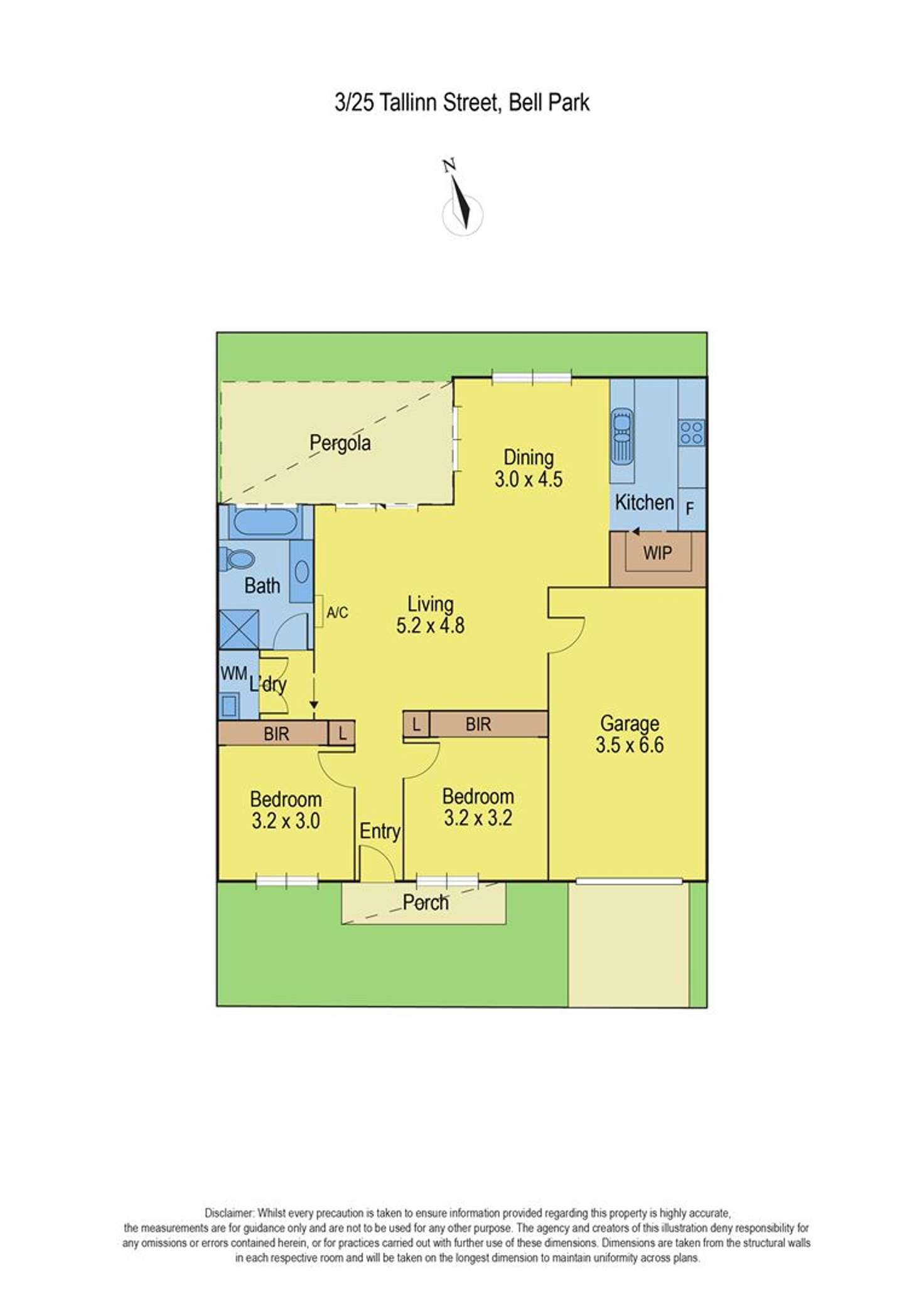 Floorplan of Homely unit listing, B/24 Thorburn Street, Bell Park VIC 3215