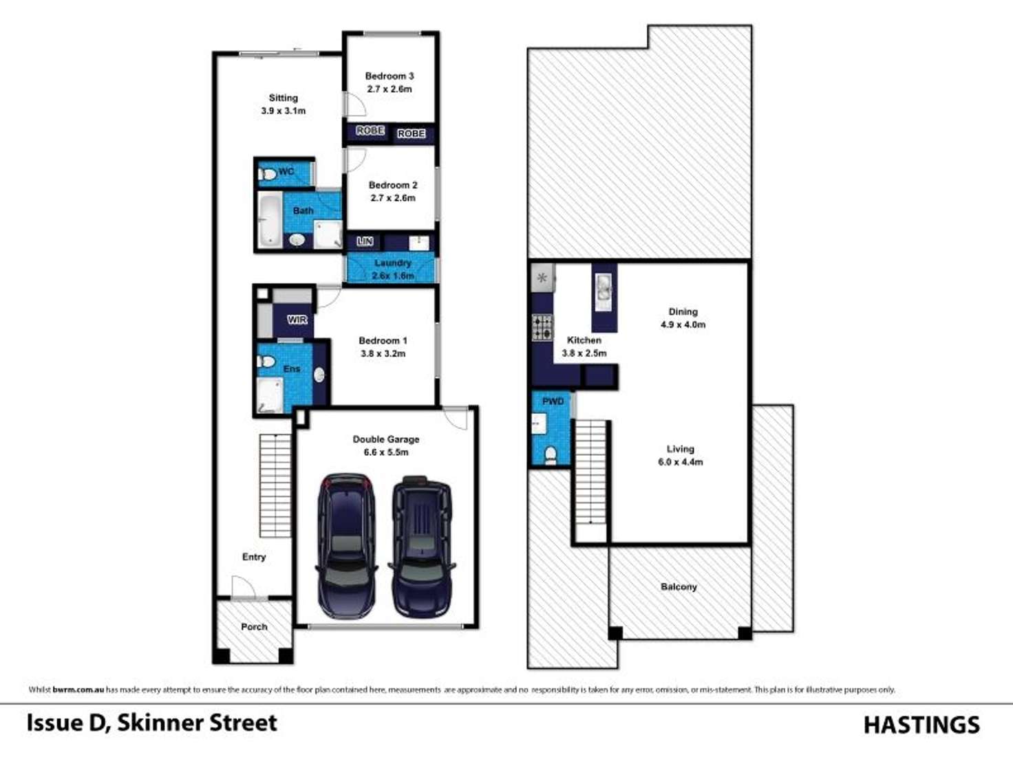Floorplan of Homely townhouse listing, 13/20 Skinner Street, Hastings VIC 3915
