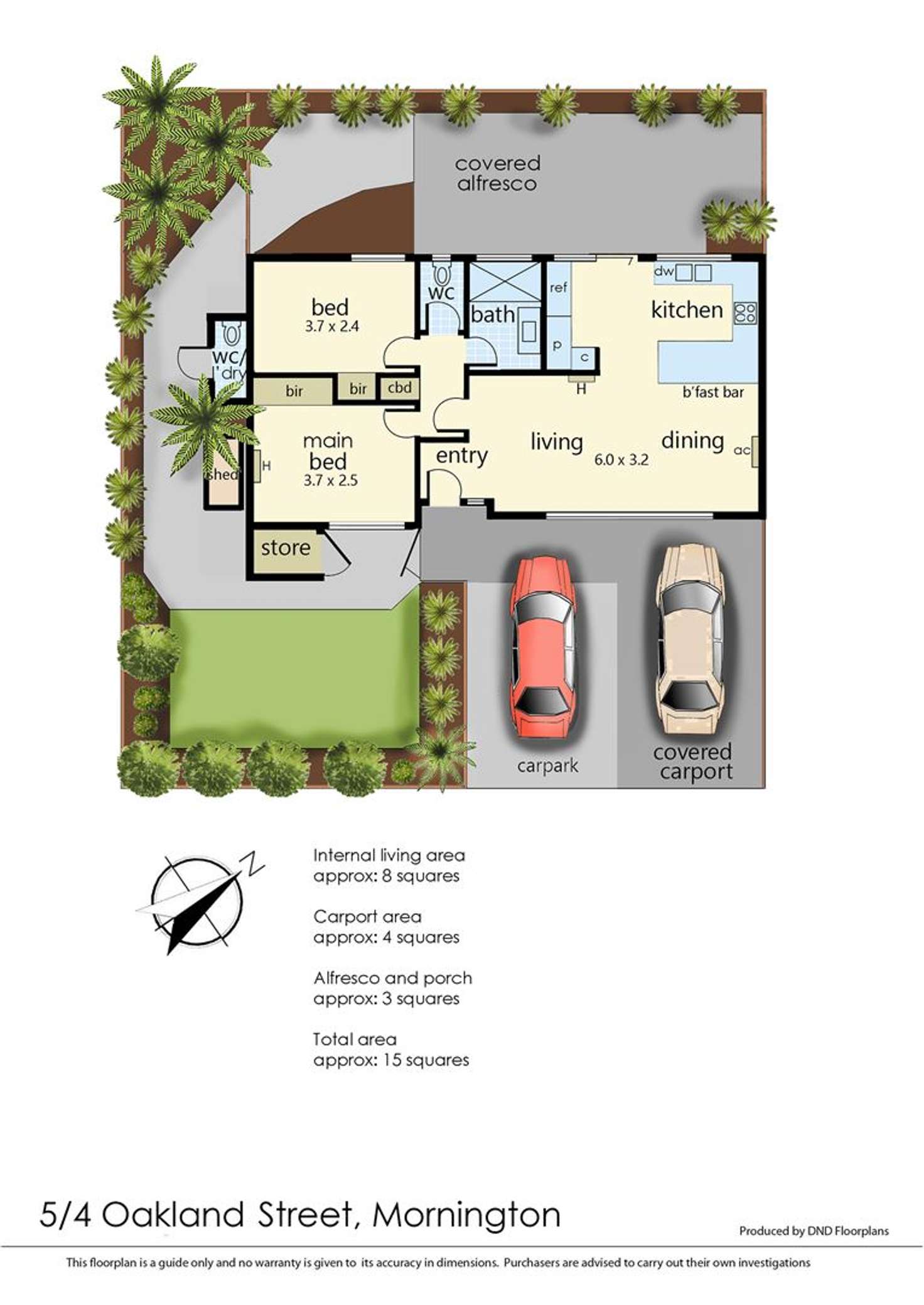 Floorplan of Homely unit listing, 5/4-6 Oakland Street, Mornington VIC 3931