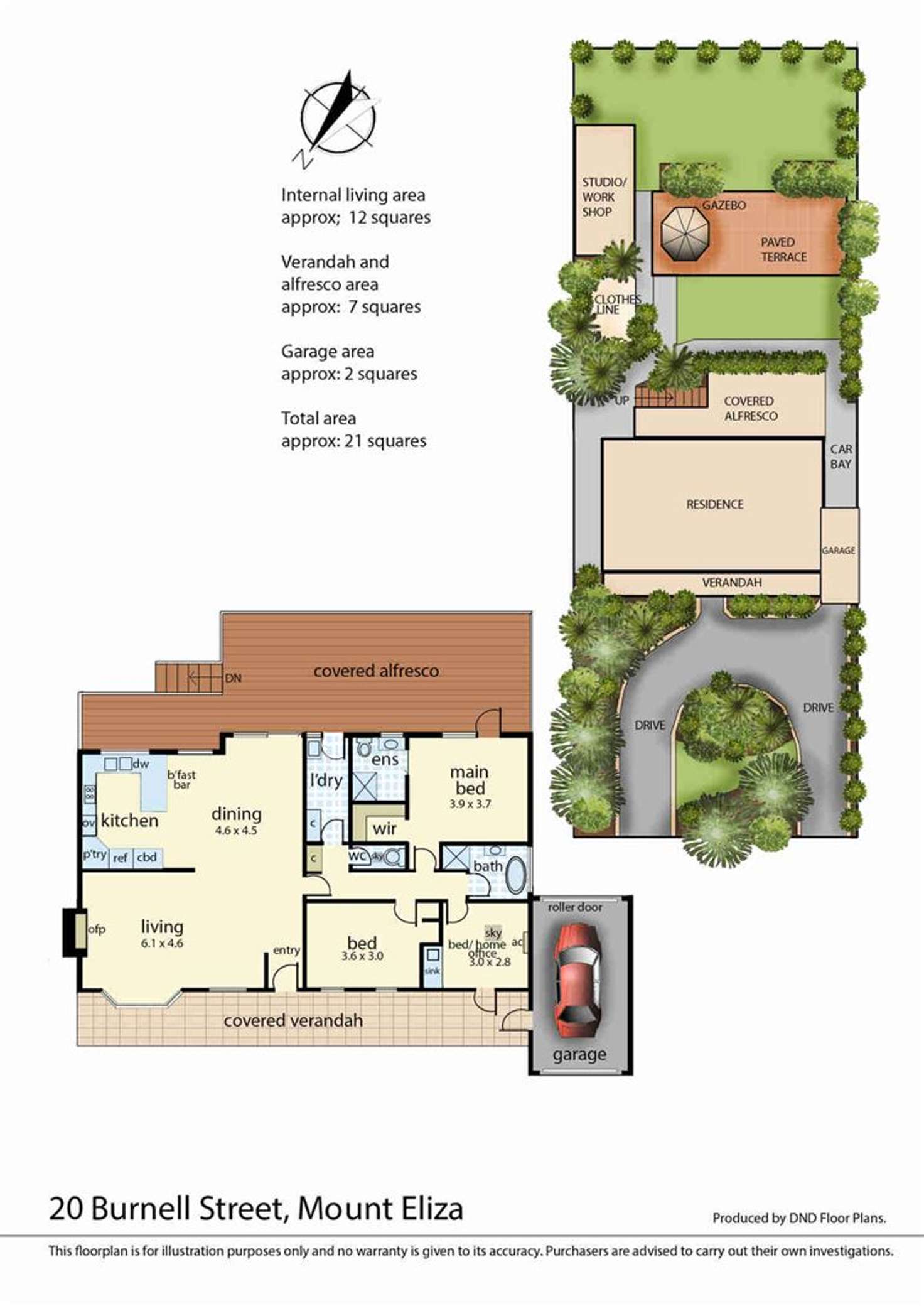 Floorplan of Homely house listing, 20 Burnell Street, Mount Eliza VIC 3930