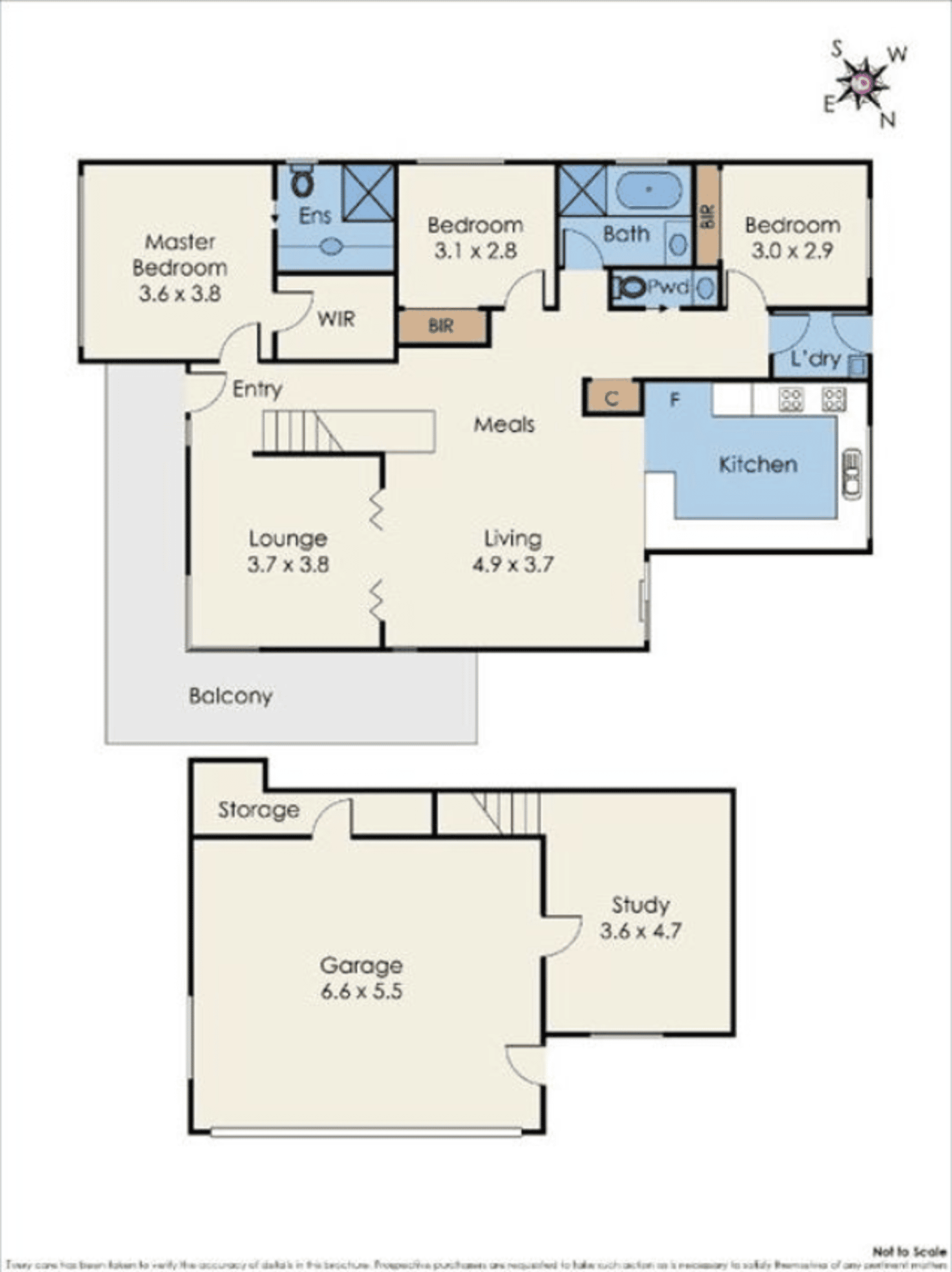 Floorplan of Homely unit listing, 1/325 Gallaghers Road, Glen Waverley VIC 3150