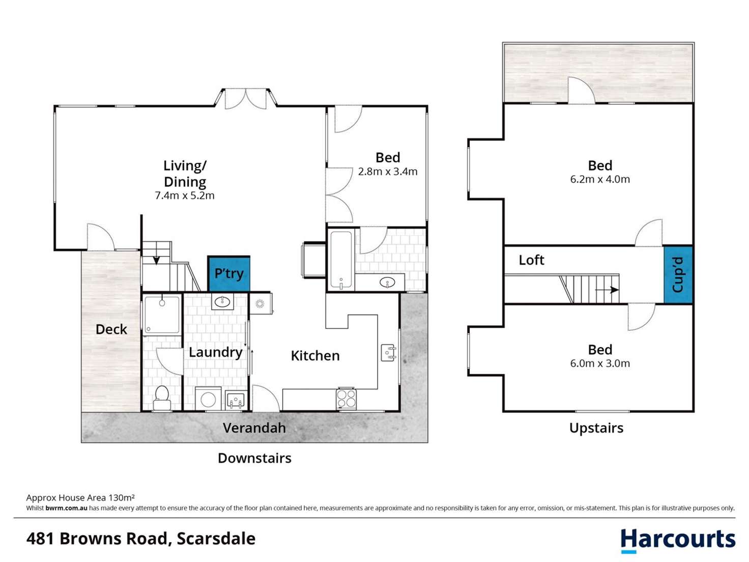 Floorplan of Homely house listing, 481 Browns Road, Scarsdale VIC 3351