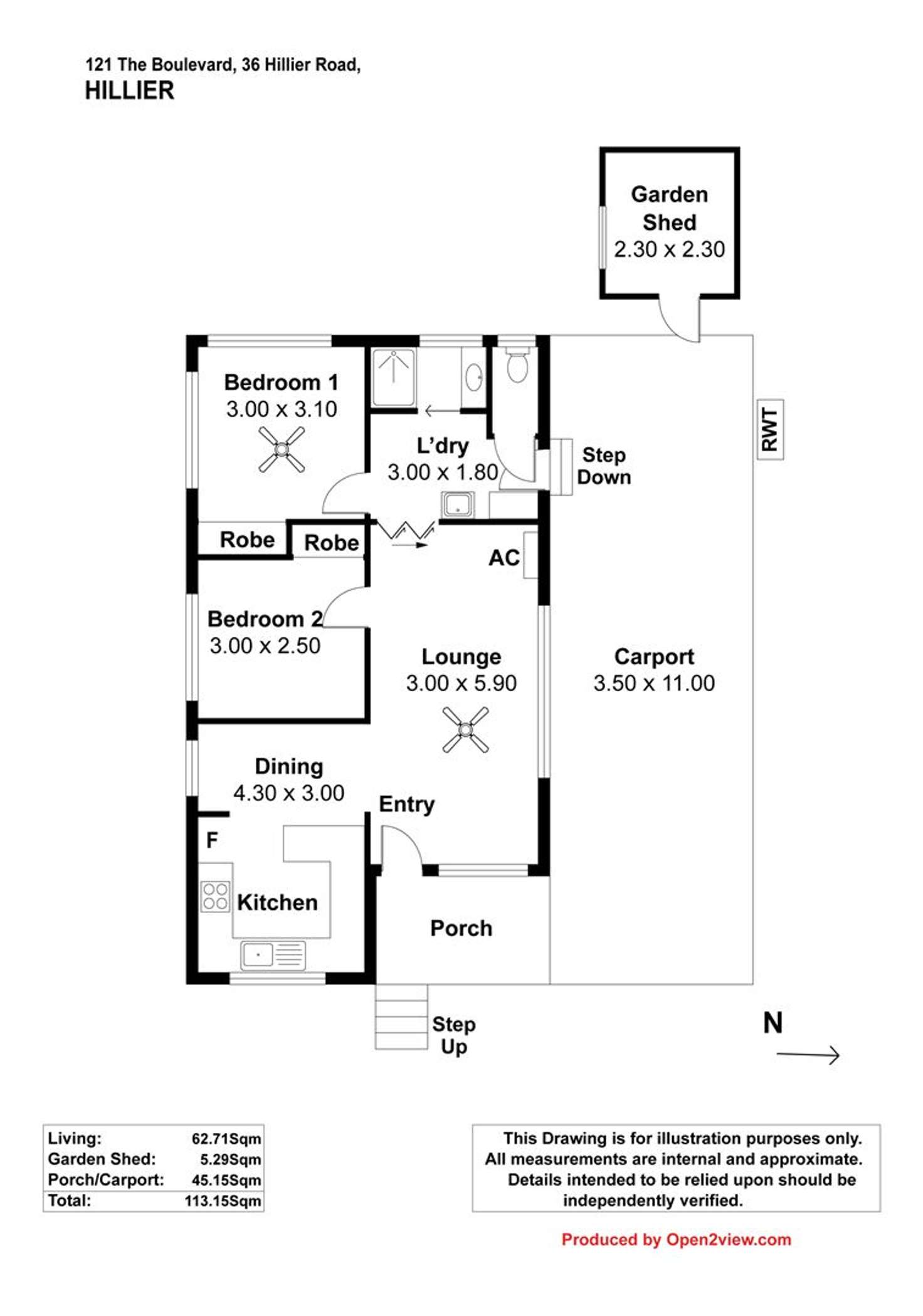 Floorplan of Homely retirement listing, Site 121/36 Hillier Road, Hillier SA 5116