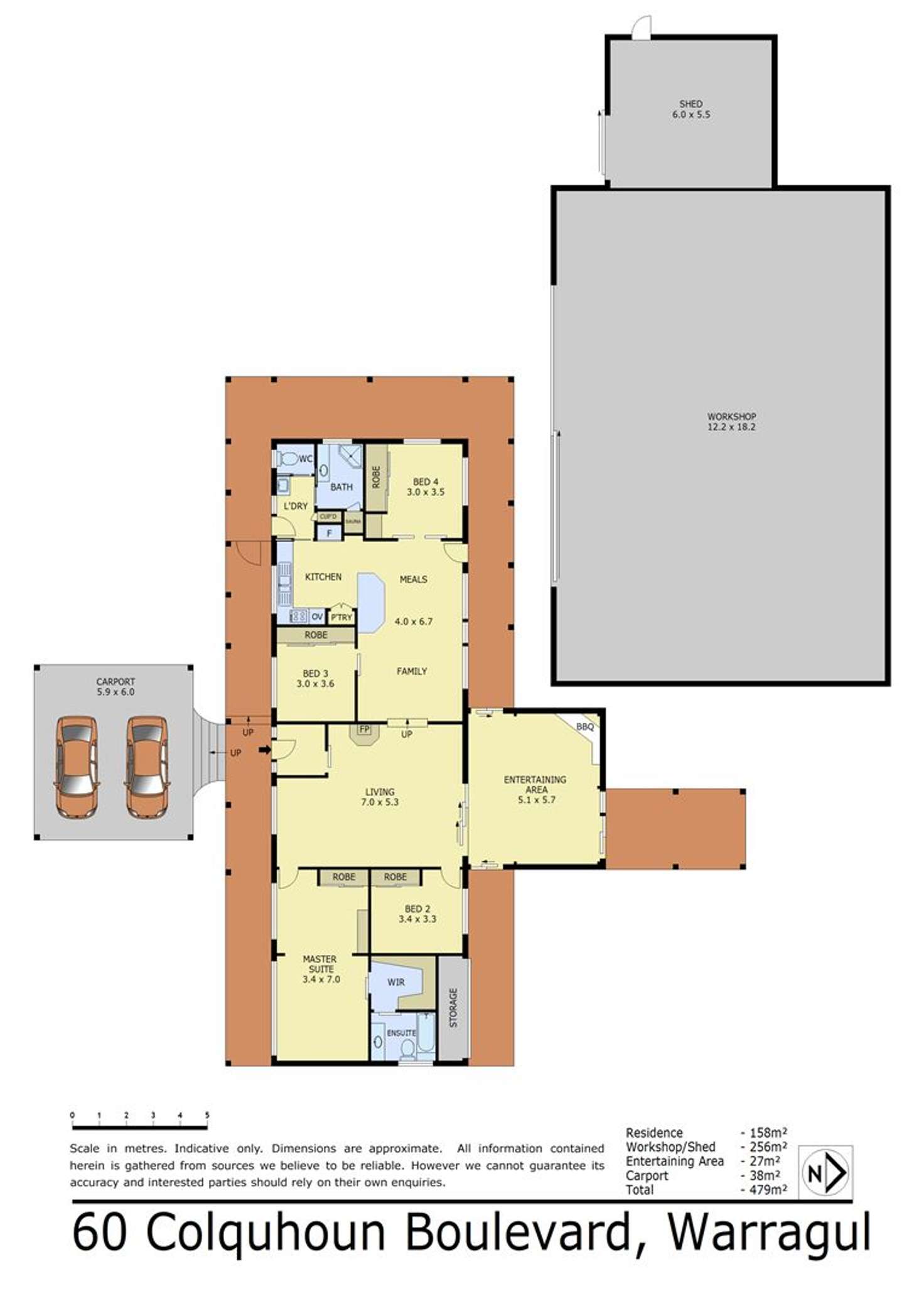 Floorplan of Homely house listing, 60 Colquhoun Boulevard, Warragul VIC 3820