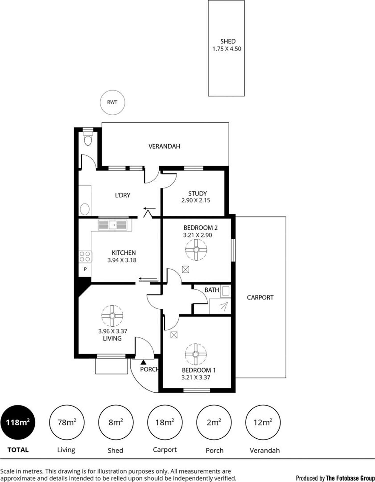 Floorplan of Homely semiDetached listing, 35 Spring Street, Beverley SA 5009