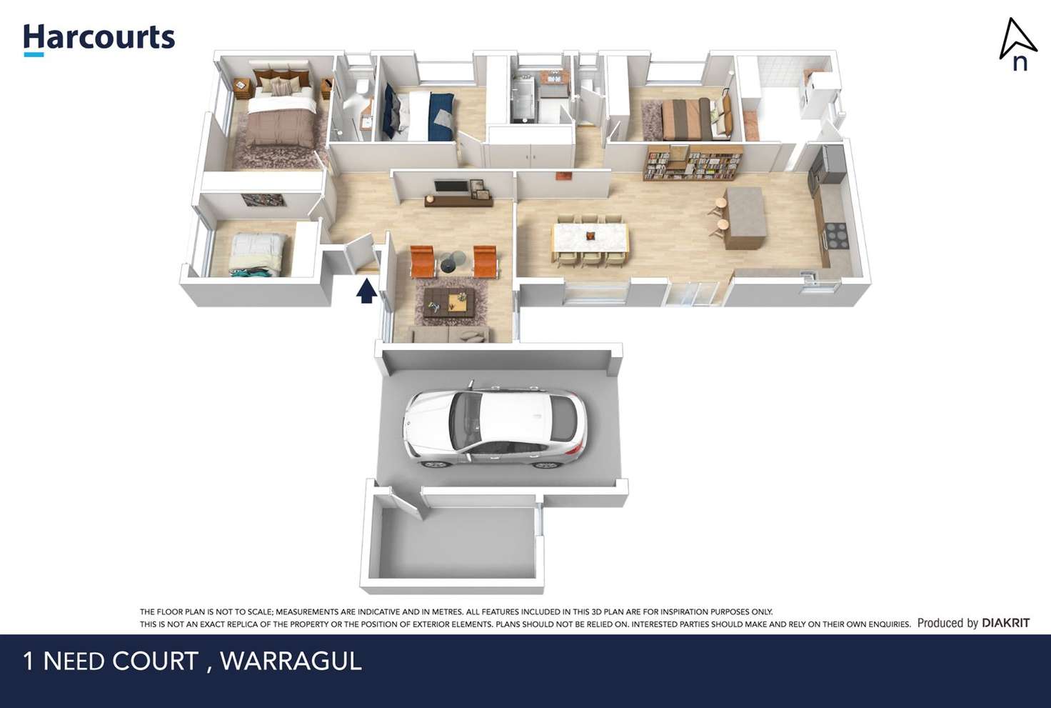 Floorplan of Homely house listing, 1 Need Court, Warragul VIC 3820
