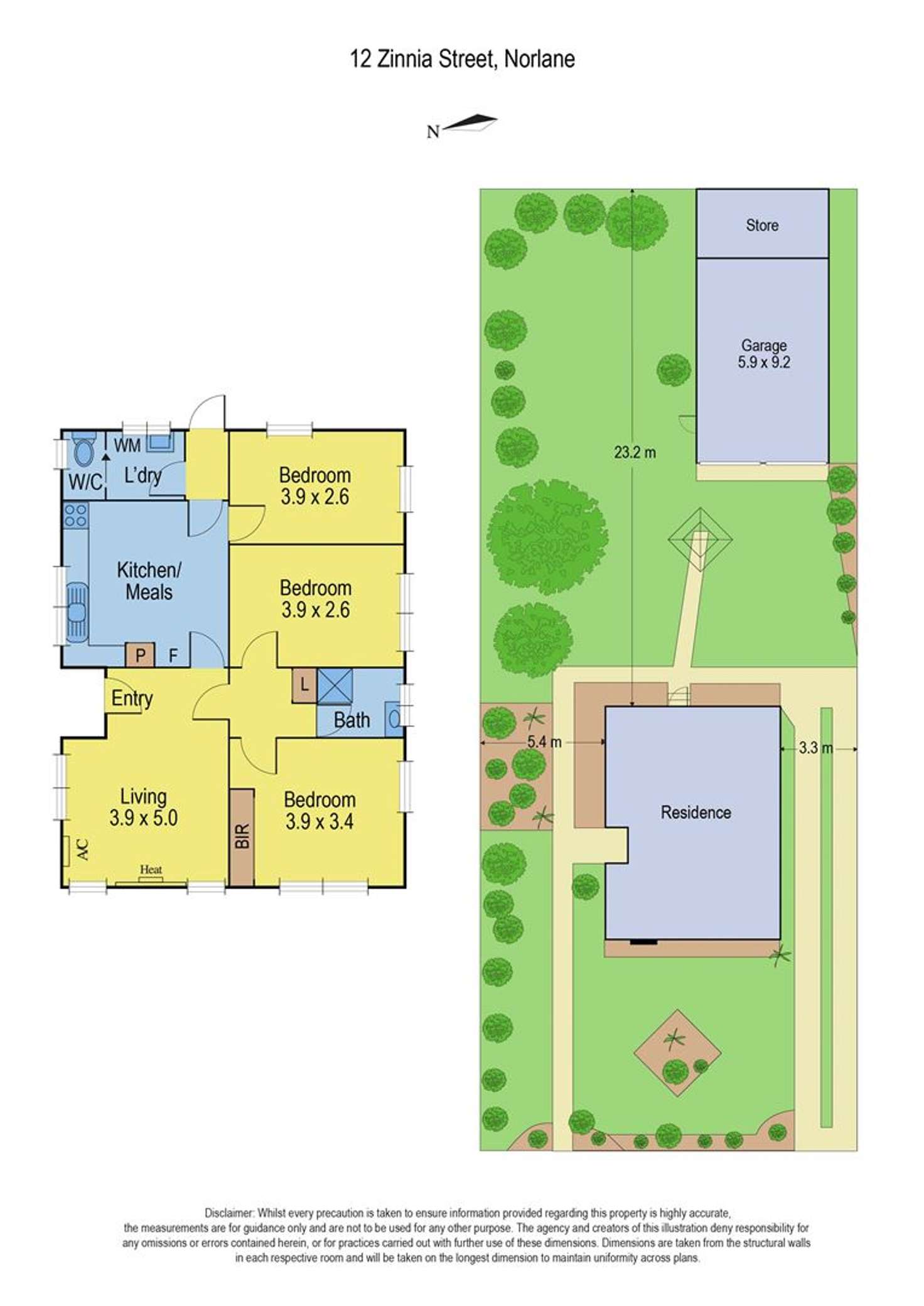 Floorplan of Homely house listing, 12 Zinnia Street, Norlane VIC 3214