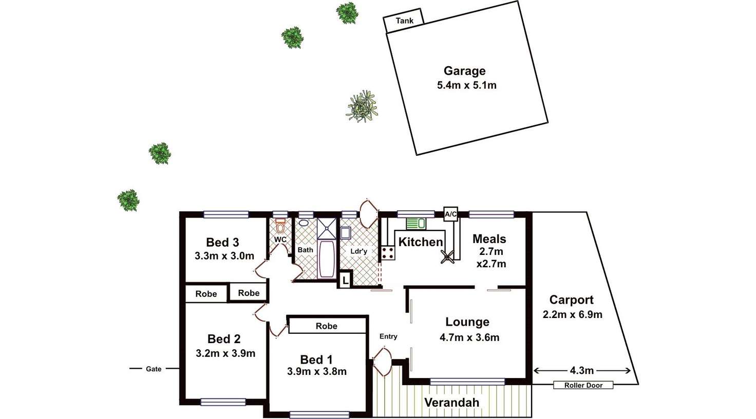 Floorplan of Homely house listing, 2 Randell Road, Morphett Vale SA 5162