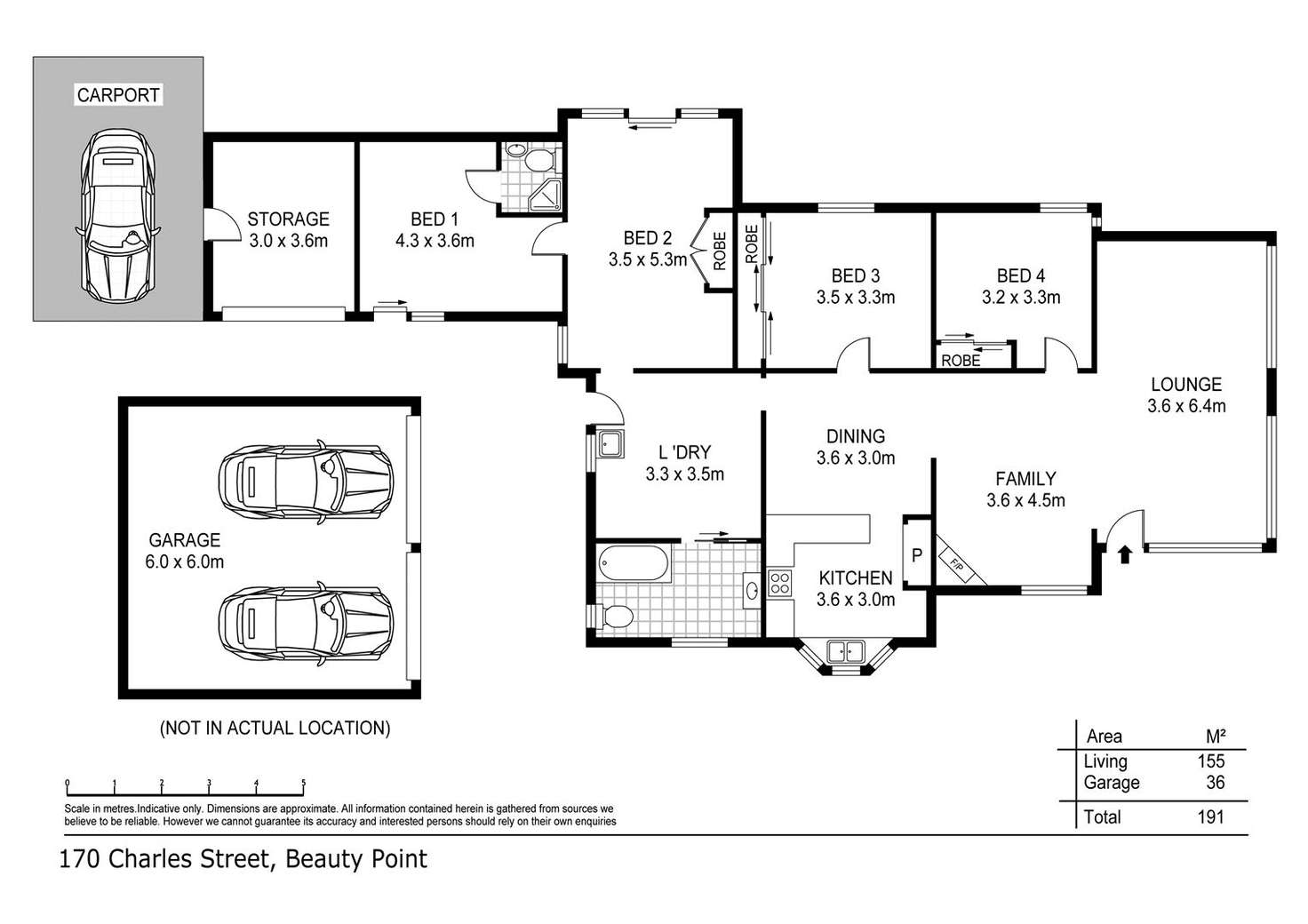 Floorplan of Homely house listing, 170 Charles Street, Beauty Point TAS 7270
