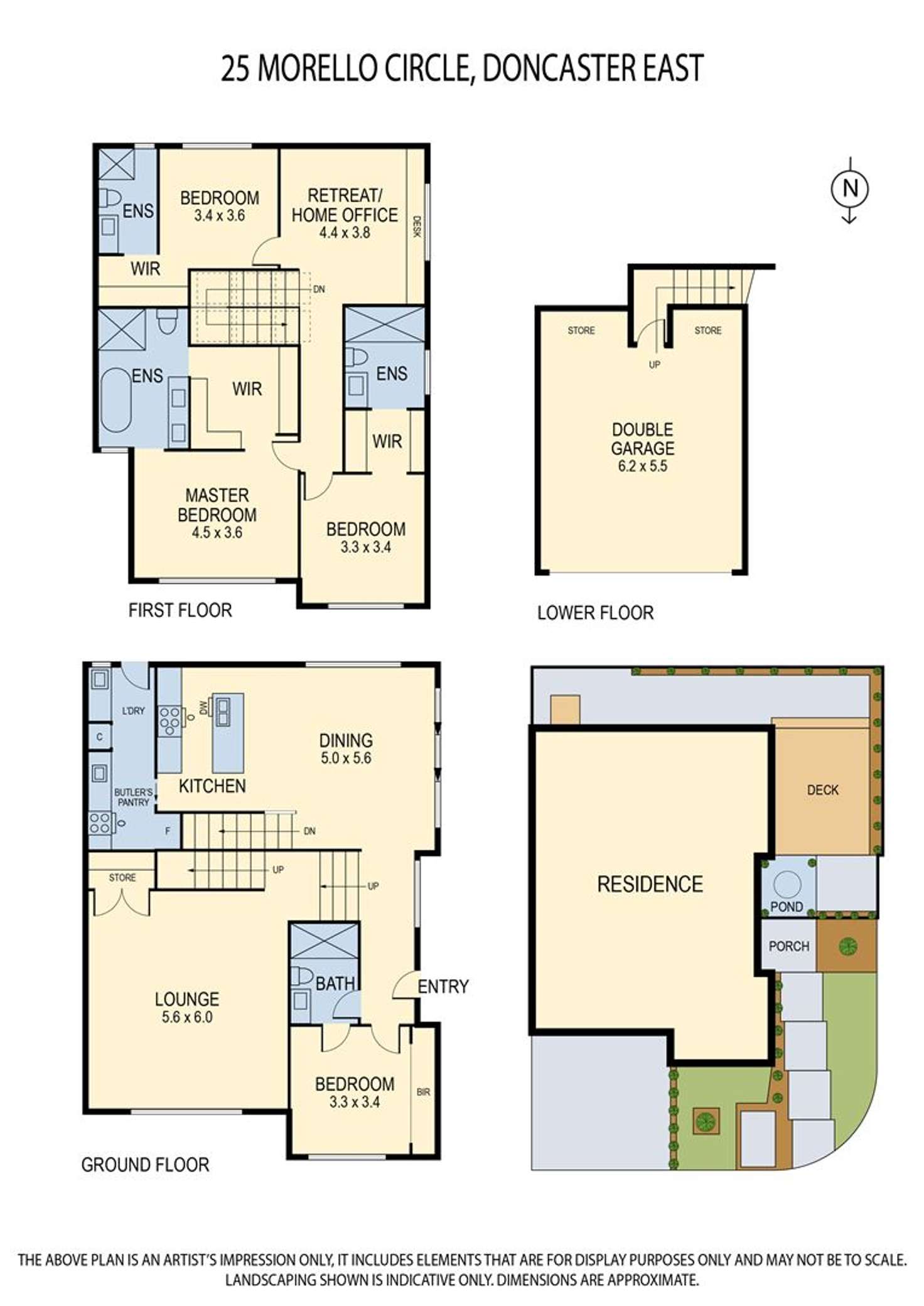 Floorplan of Homely house listing, 25 Morello Circle, Doncaster East VIC 3109