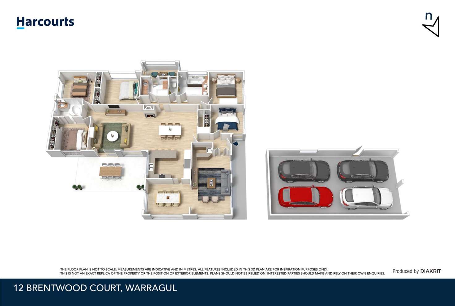 Floorplan of Homely house listing, 12 Brentwood Court, Warragul VIC 3820