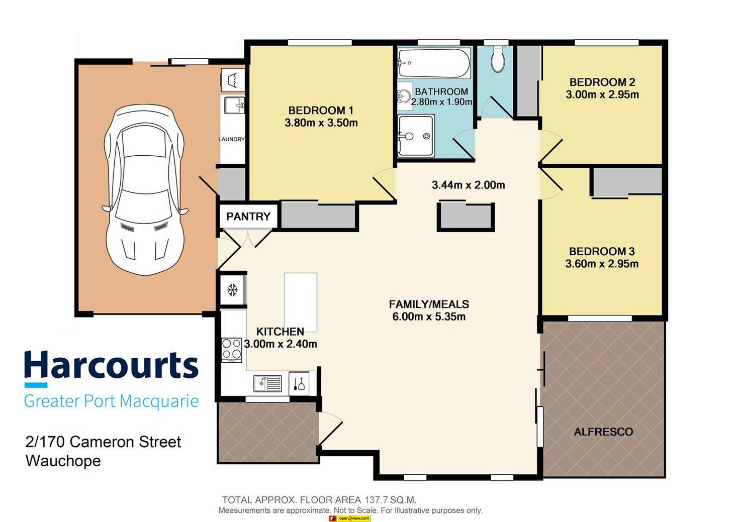 Floorplan of Homely villa listing, 2/170 Cameron Street, Wauchope NSW 2446