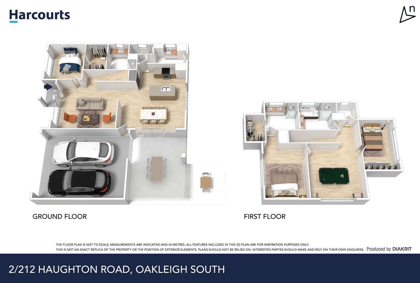 Floorplan of Homely townhouse listing, 2/212 Haughton Road, Oakleigh South VIC 3167