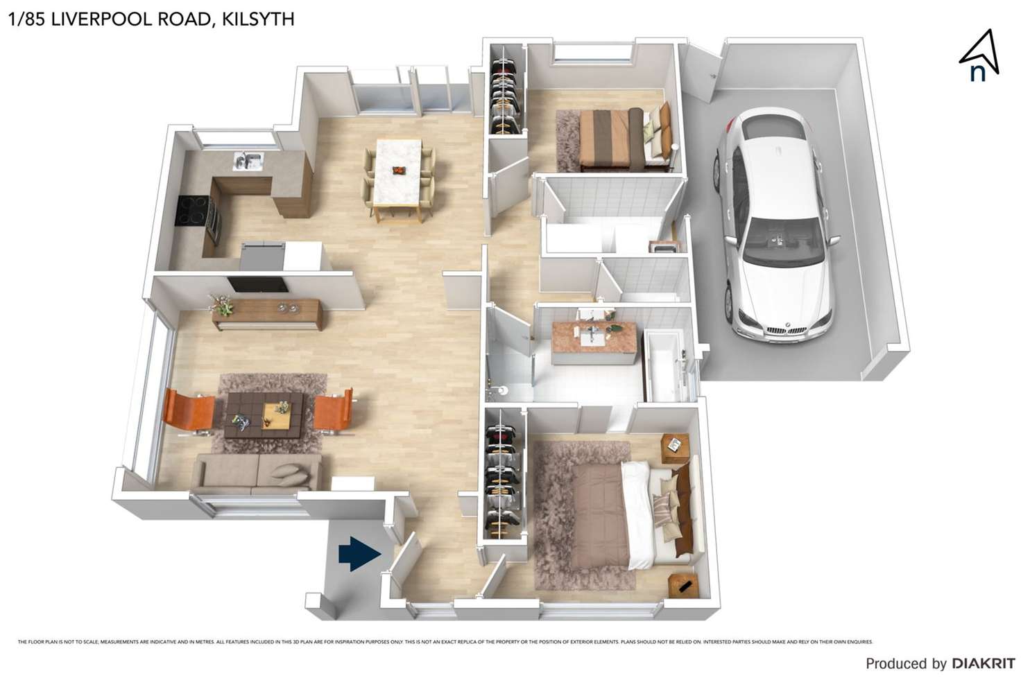 Floorplan of Homely unit listing, 3/85 Liverpool Road, Kilsyth VIC 3137