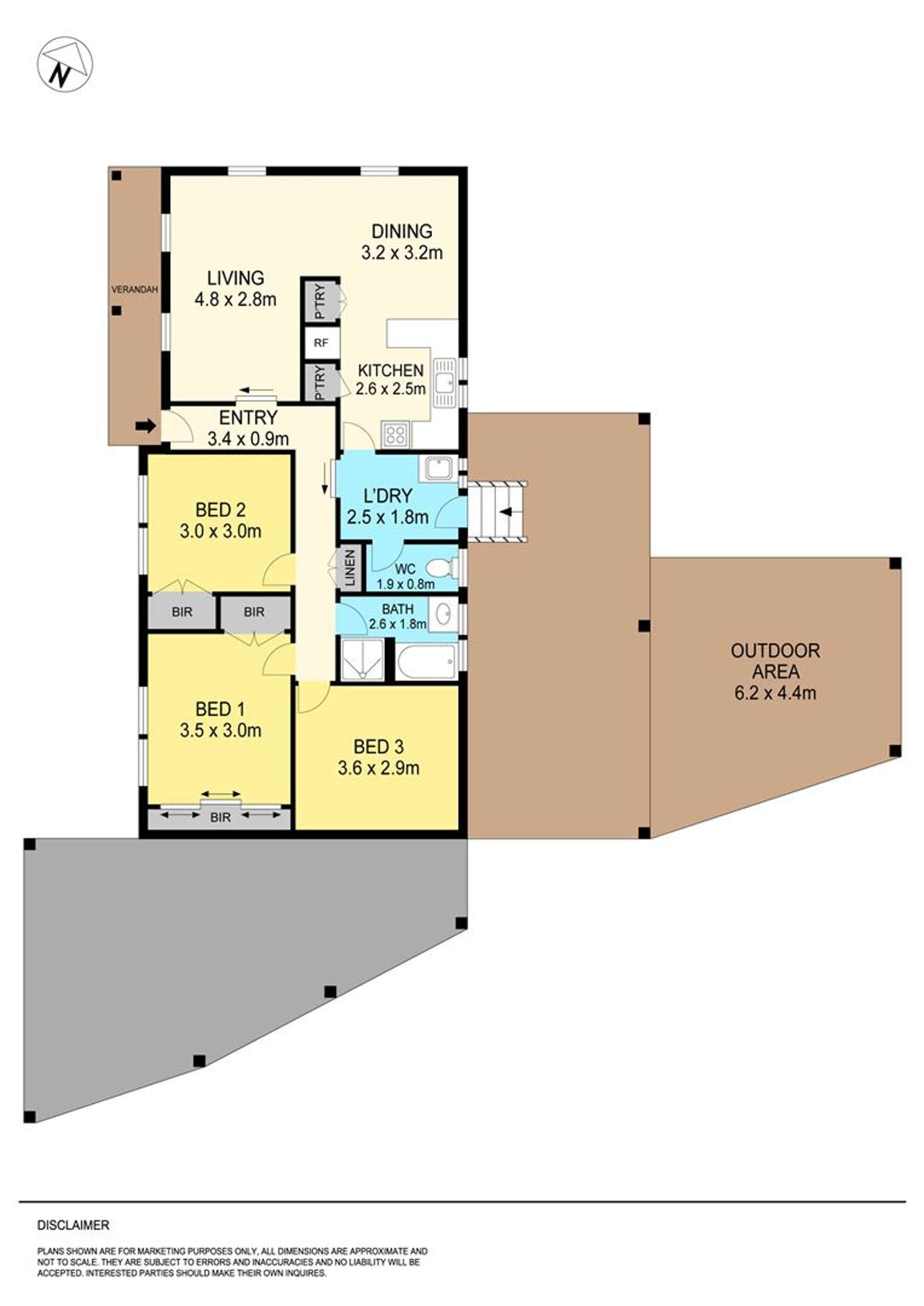 Floorplan of Homely house listing, 13 Hermitage Avenue, Mount Clear VIC 3350