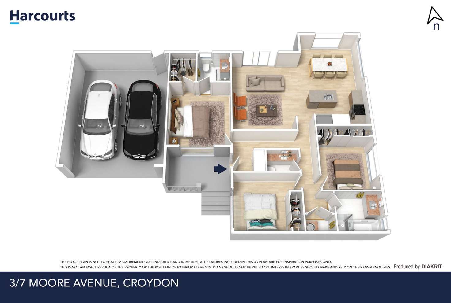 Floorplan of Homely unit listing, 3/7 Moore Avenue, Croydon VIC 3136