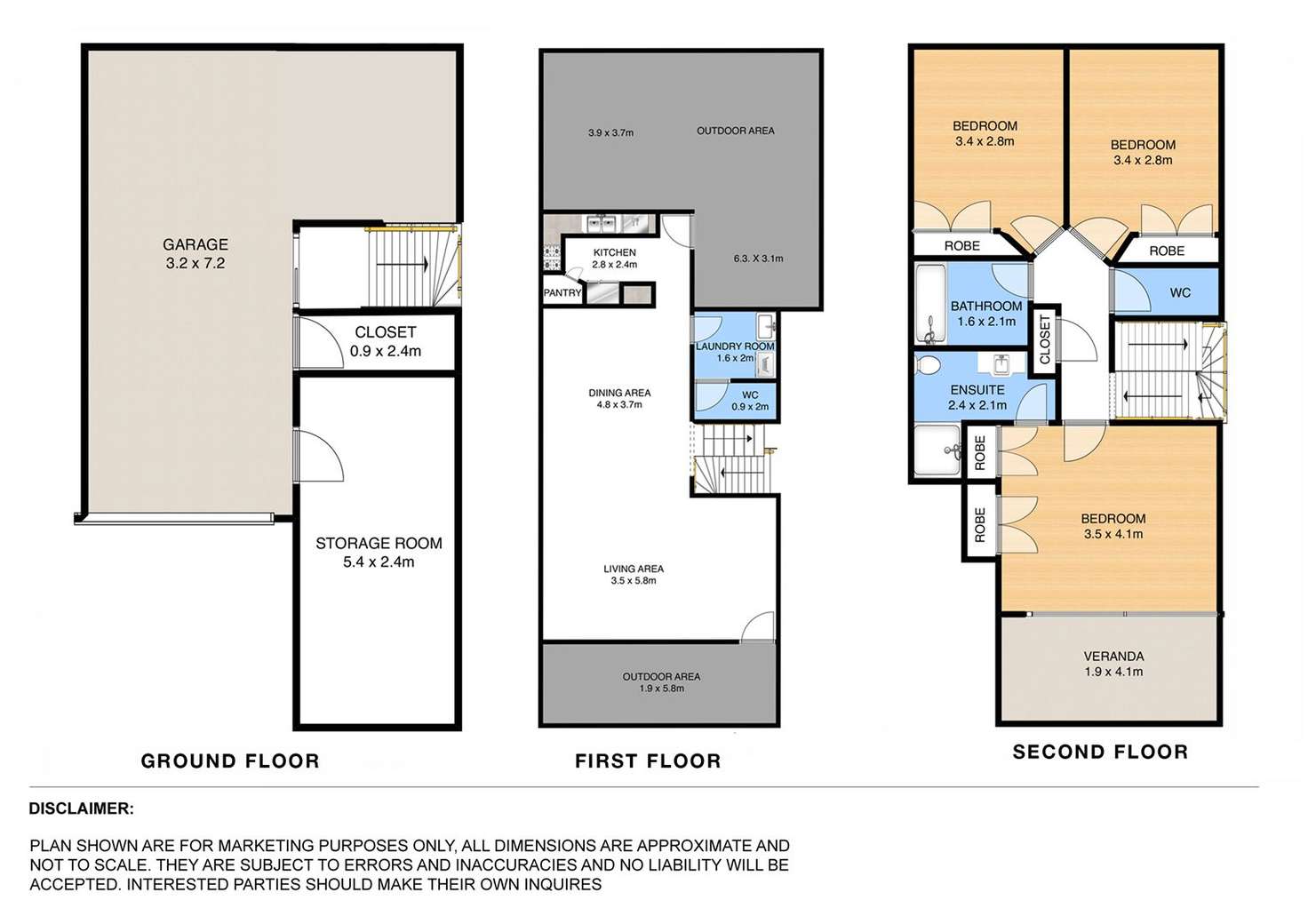 Floorplan of Homely townhouse listing, 12 Alva Terrace, Gordon Park QLD 4031