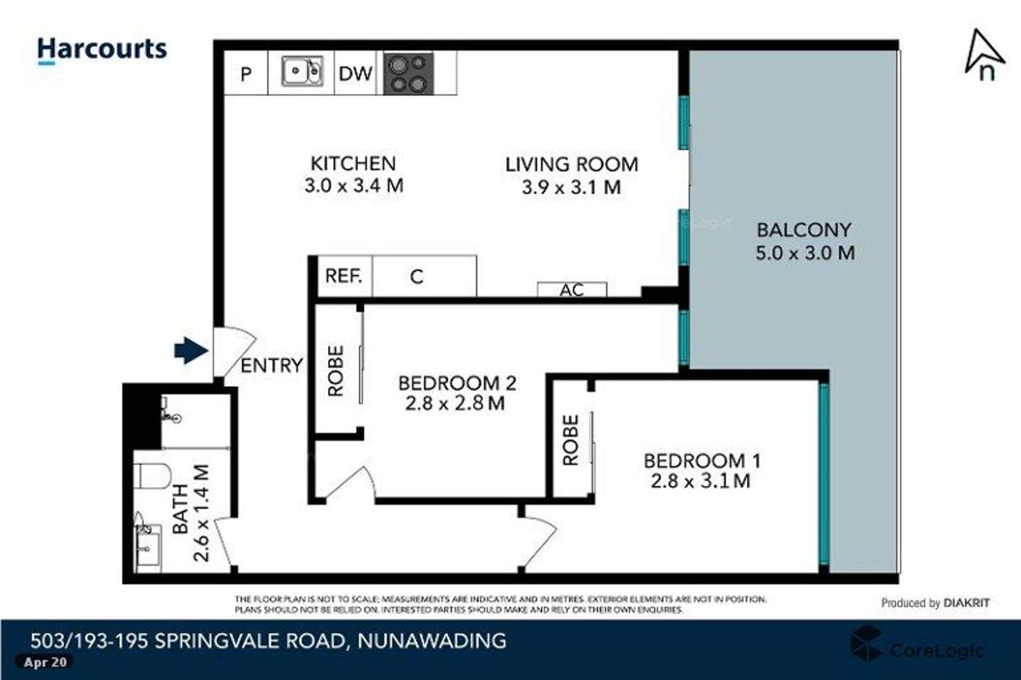 Floorplan of Homely apartment listing, 4/34 Springvale Road, Nunawading VIC 3131