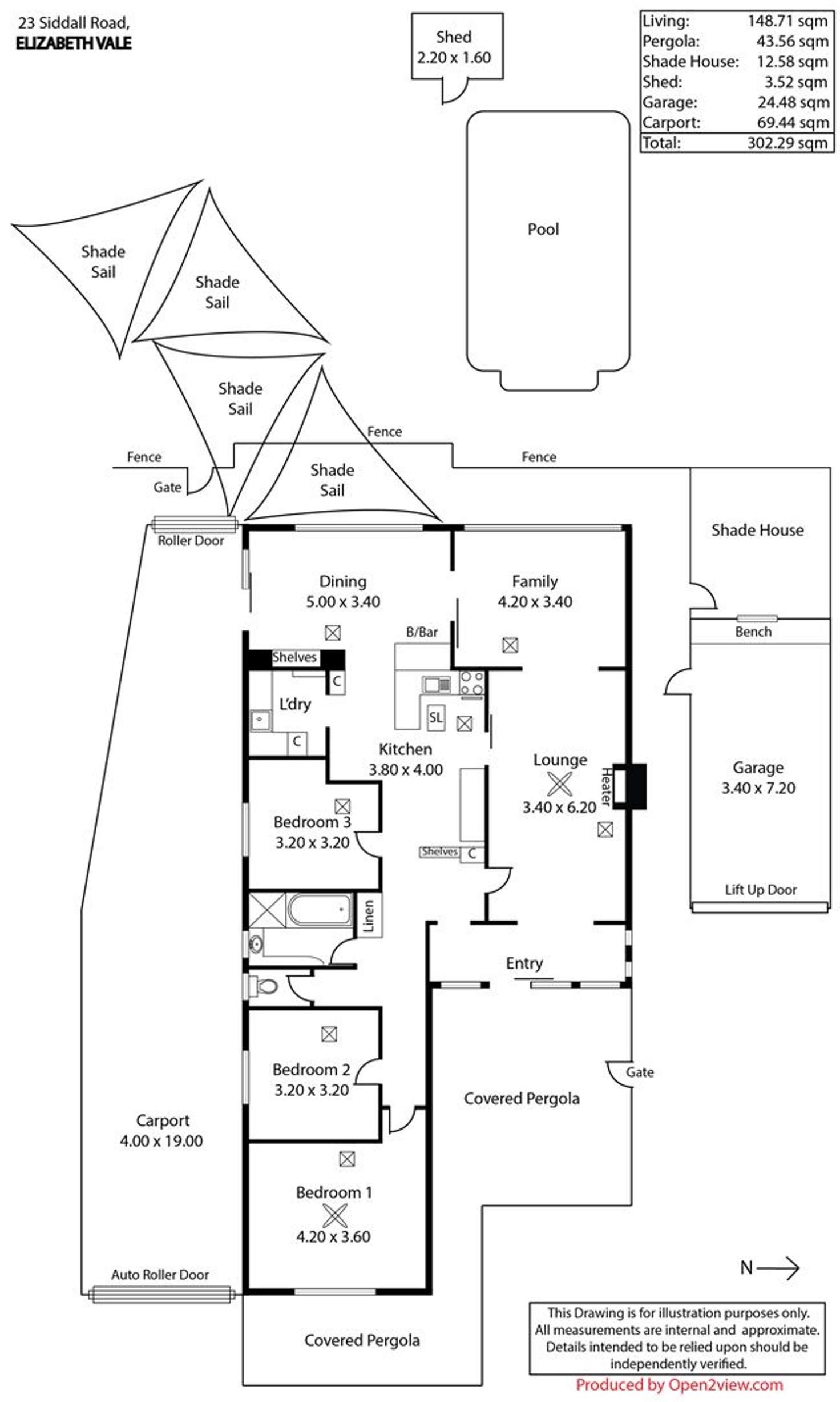 Floorplan of Homely house listing, 23 Siddall Road, Elizabeth Vale SA 5112