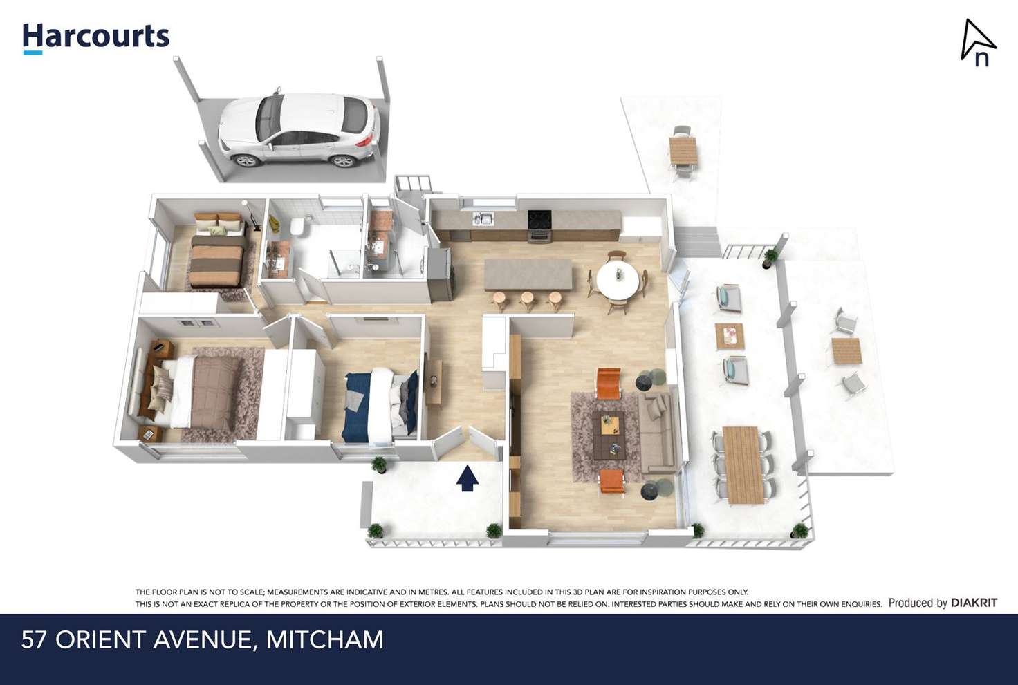 Floorplan of Homely house listing, 57 Orient Avenue, Mitcham VIC 3132