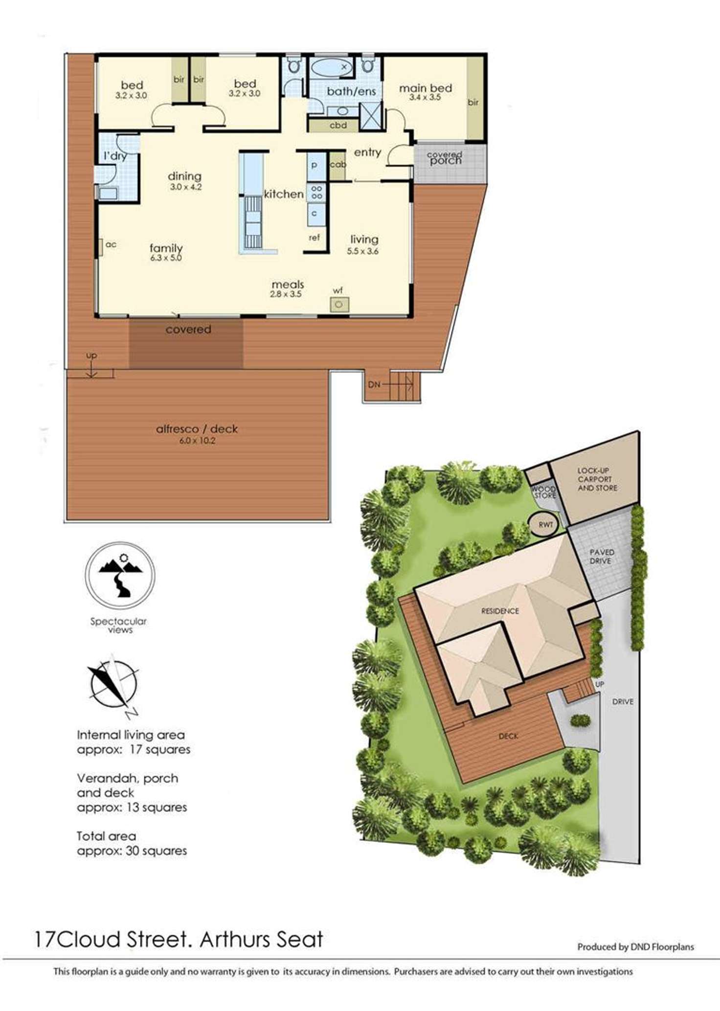 Floorplan of Homely house listing, 17 Cloud Street, Arthurs Seat VIC 3936