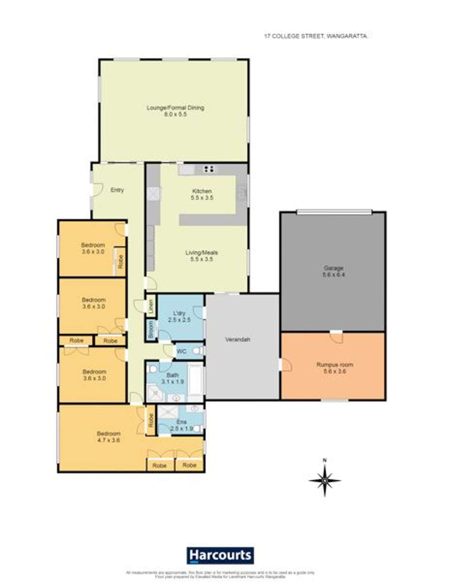 Floorplan of Homely house listing, 17 College Street, Wangaratta VIC 3677