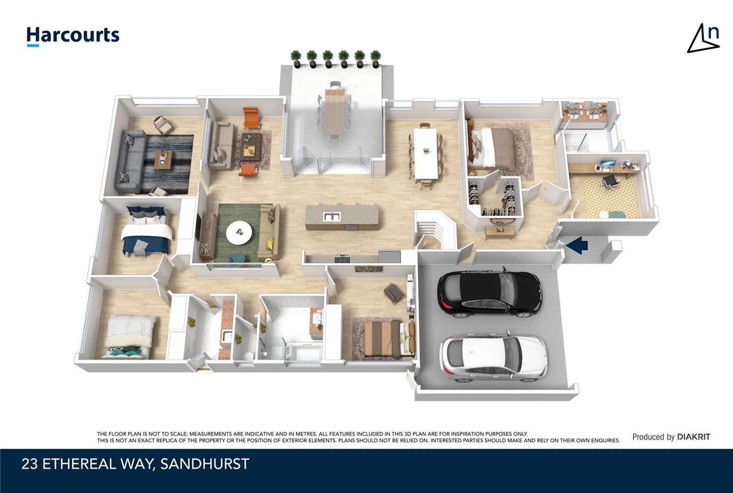 Floorplan of Homely house listing, 23 Ethereal Way, Sandhurst VIC 3977