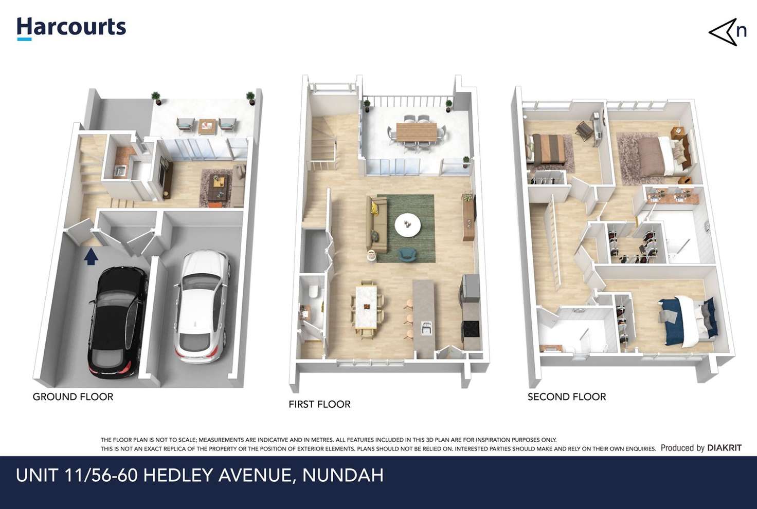 Floorplan of Homely townhouse listing, 2/60 Hedley Avenue, Nundah QLD 4012