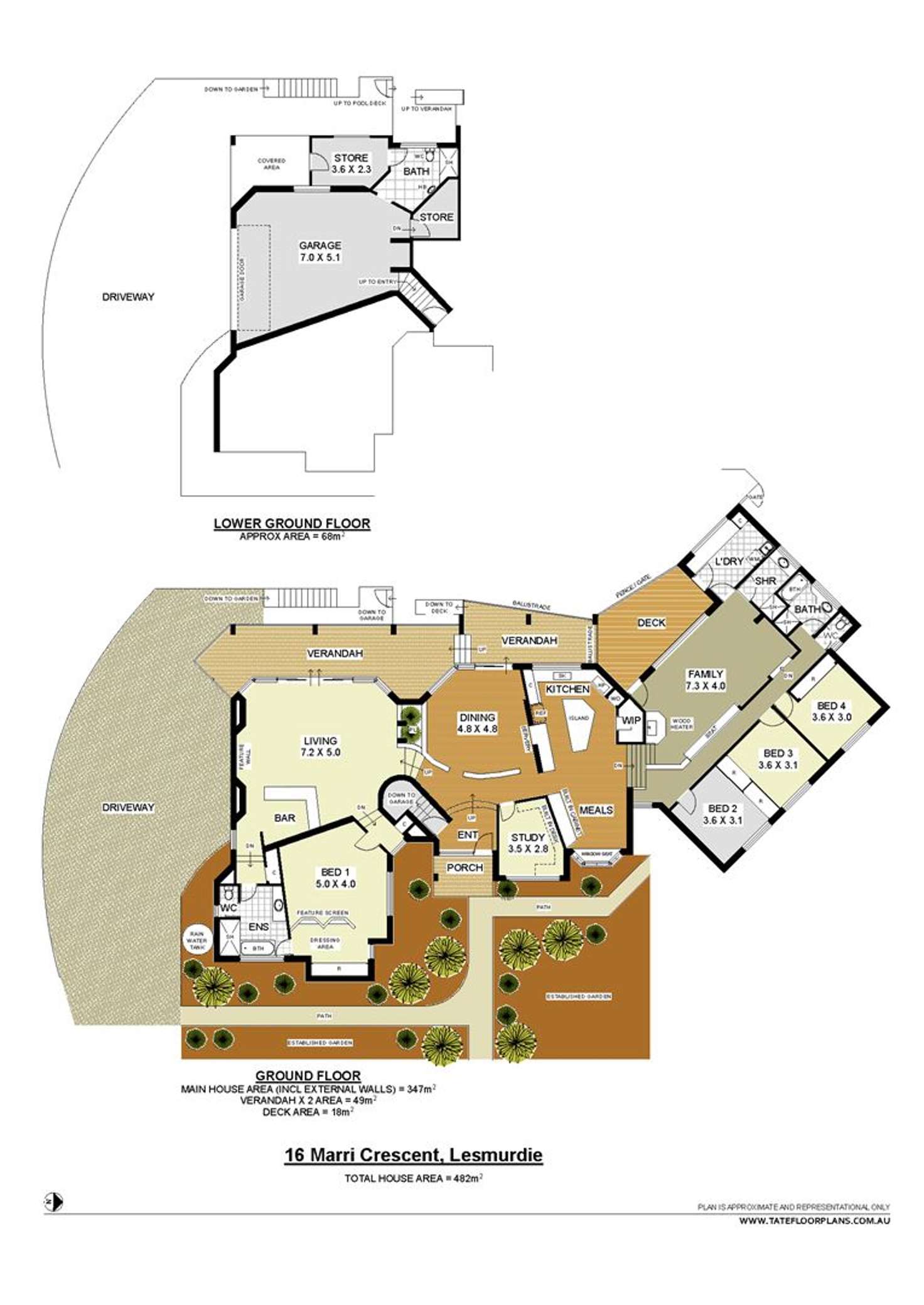 Floorplan of Homely house listing, 16 Marri Crescent, Lesmurdie WA 6076