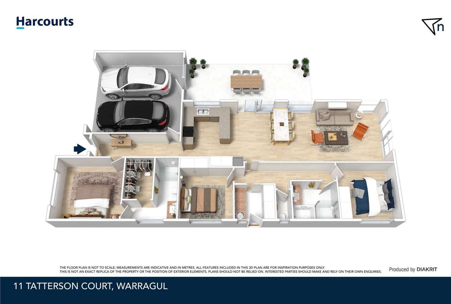 Floorplan of Homely house listing, 11 Tatterson Court, Warragul VIC 3820