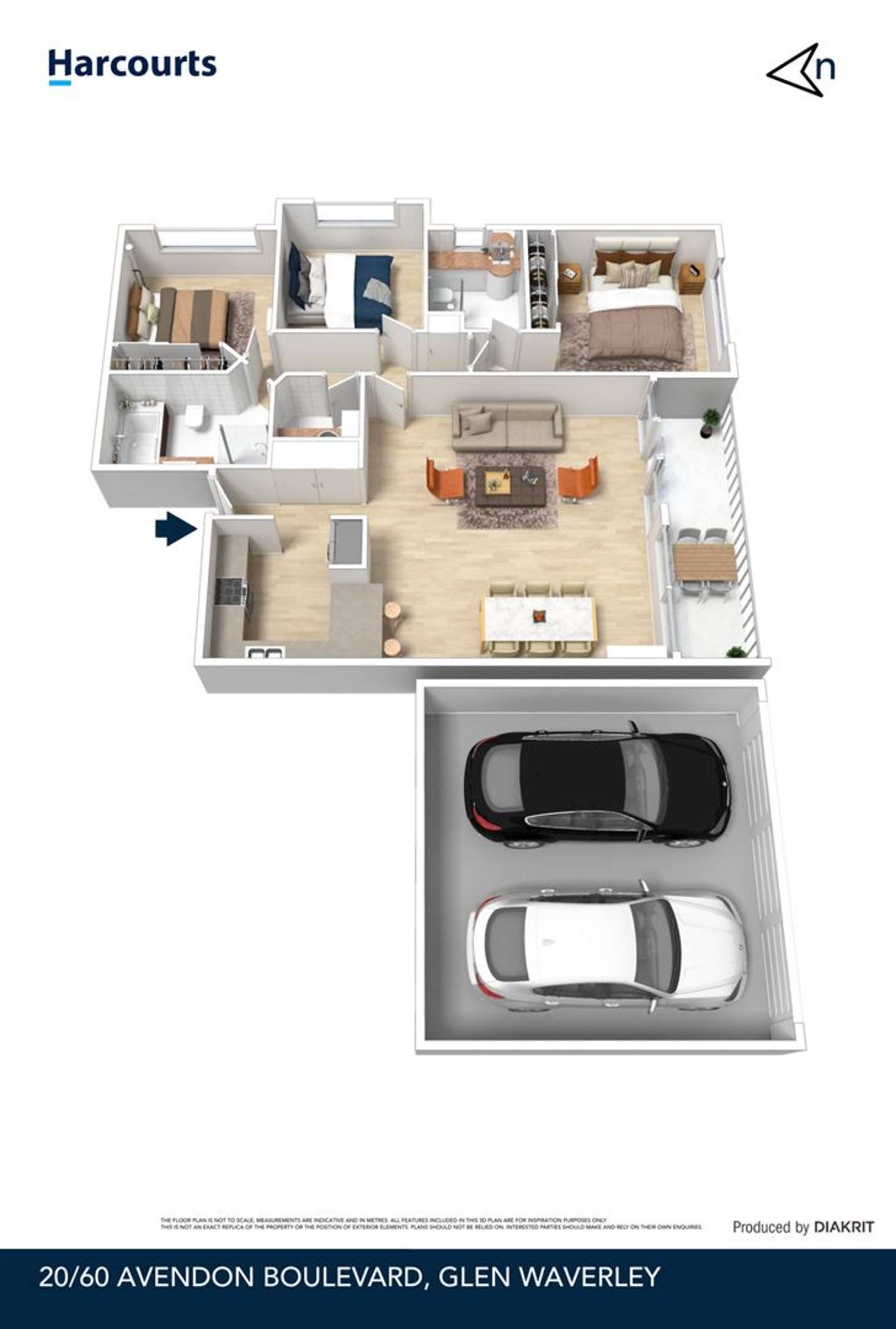 Floorplan of Homely apartment listing, 20/60 Avendon Boulevard, Glen Waverley VIC 3150
