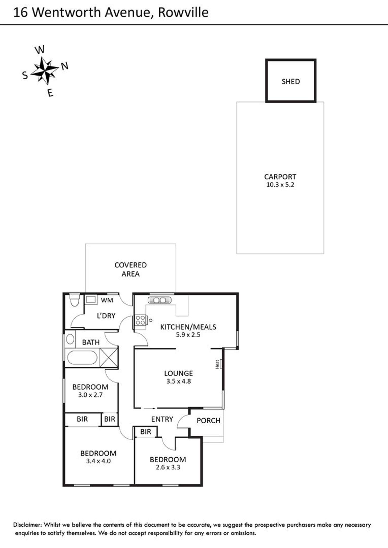 Floorplan of Homely house listing, 16 Wentworth Avenue, Rowville VIC 3178