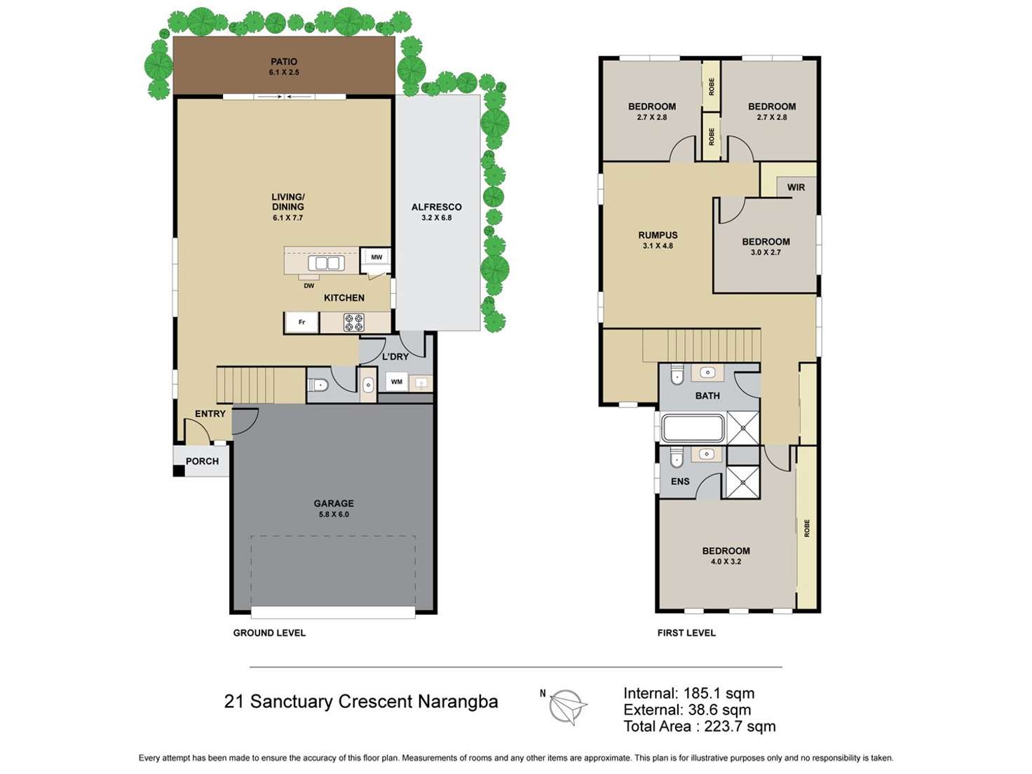Floorplan of Homely house listing, 21 Sanctuary Crescent, Narangba QLD 4504