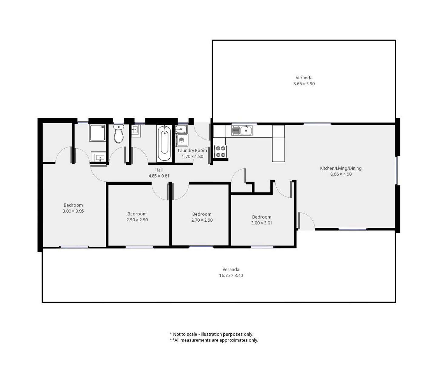 Floorplan of Homely house listing, 2a Tilbrook Avenue, Minlaton SA 5575