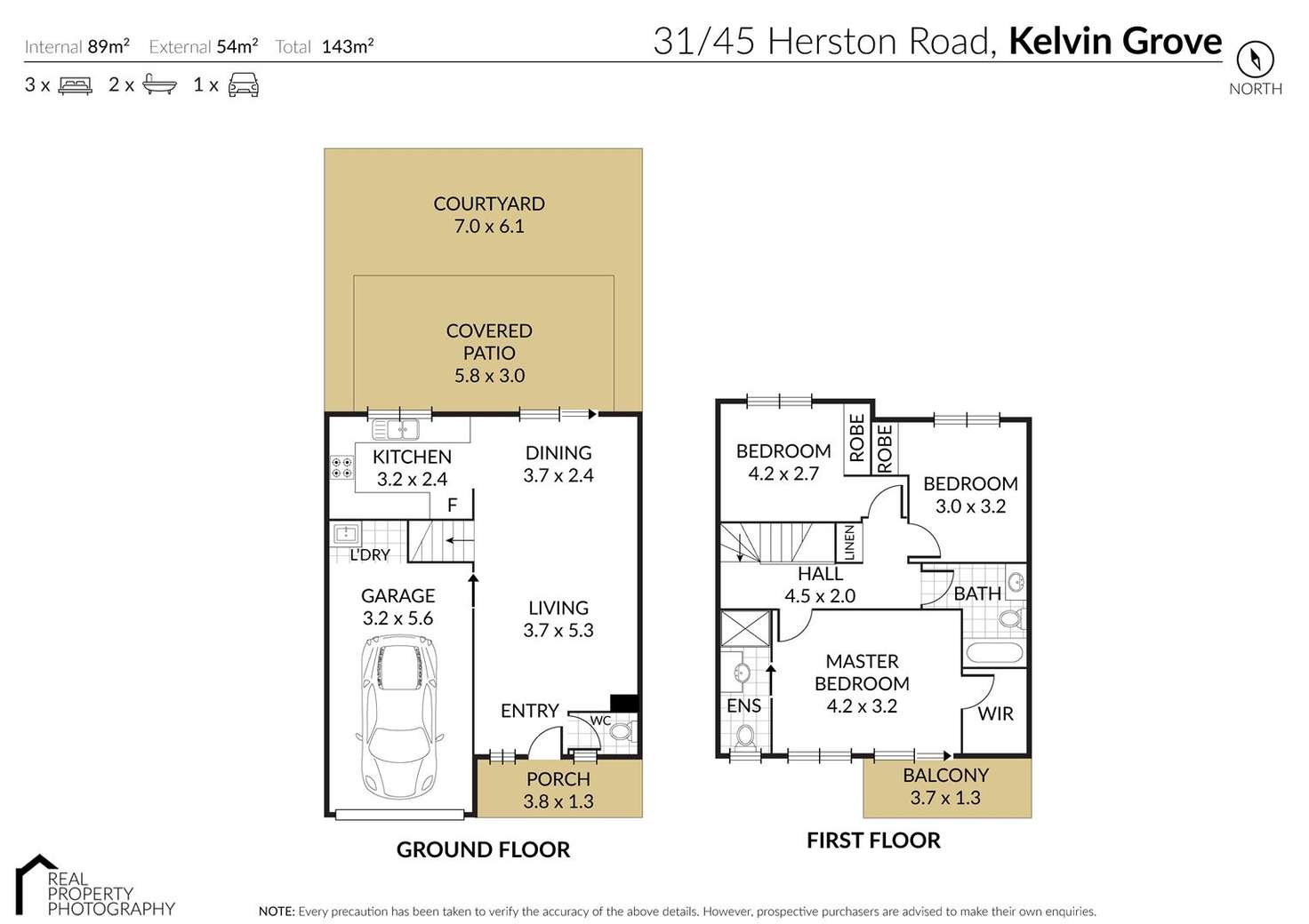 Floorplan of Homely townhouse listing, 31/45 Herston Road, Kelvin Grove QLD 4059