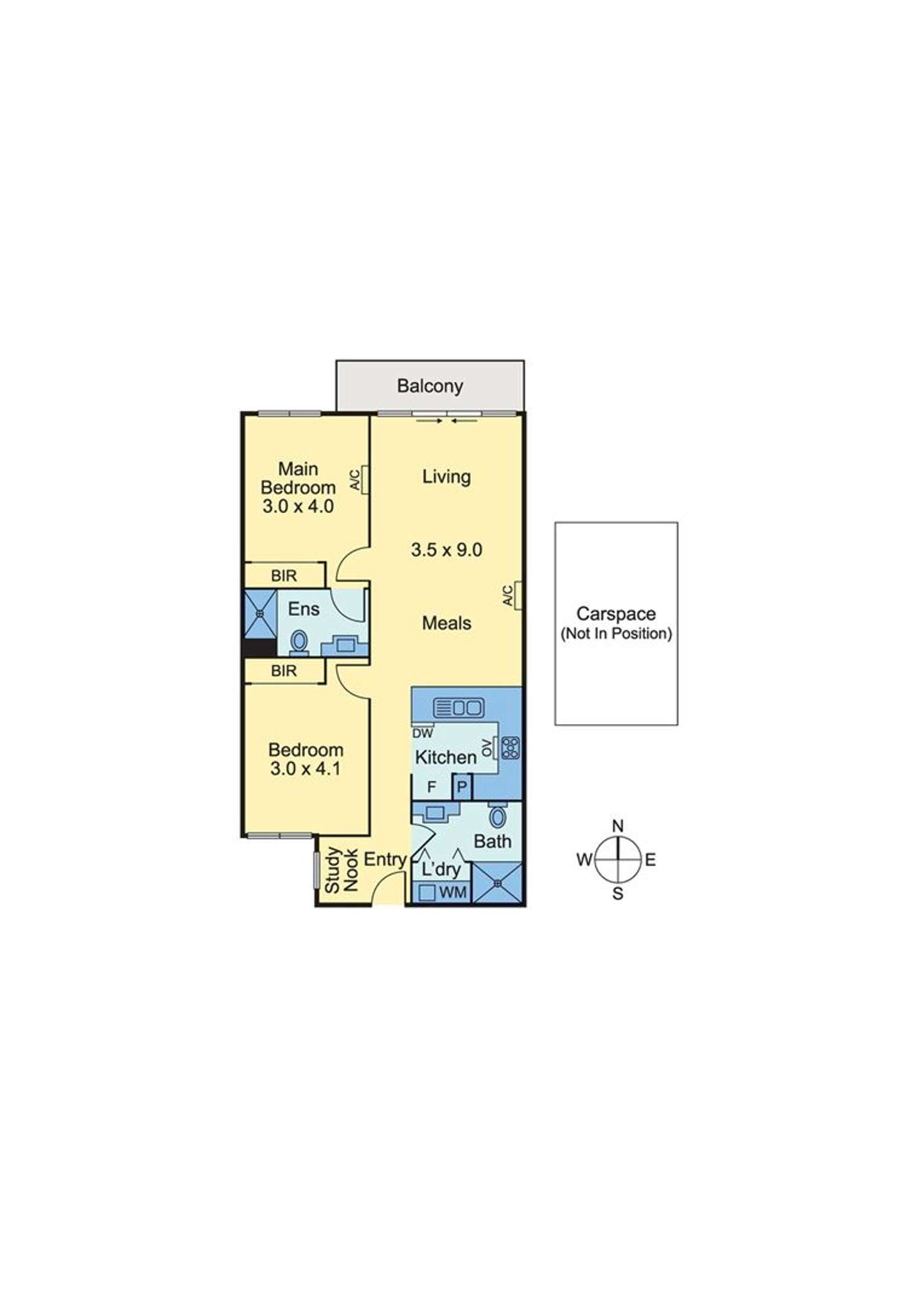 Floorplan of Homely apartment listing, 211/569 Whitehorse Road, Mitcham VIC 3132
