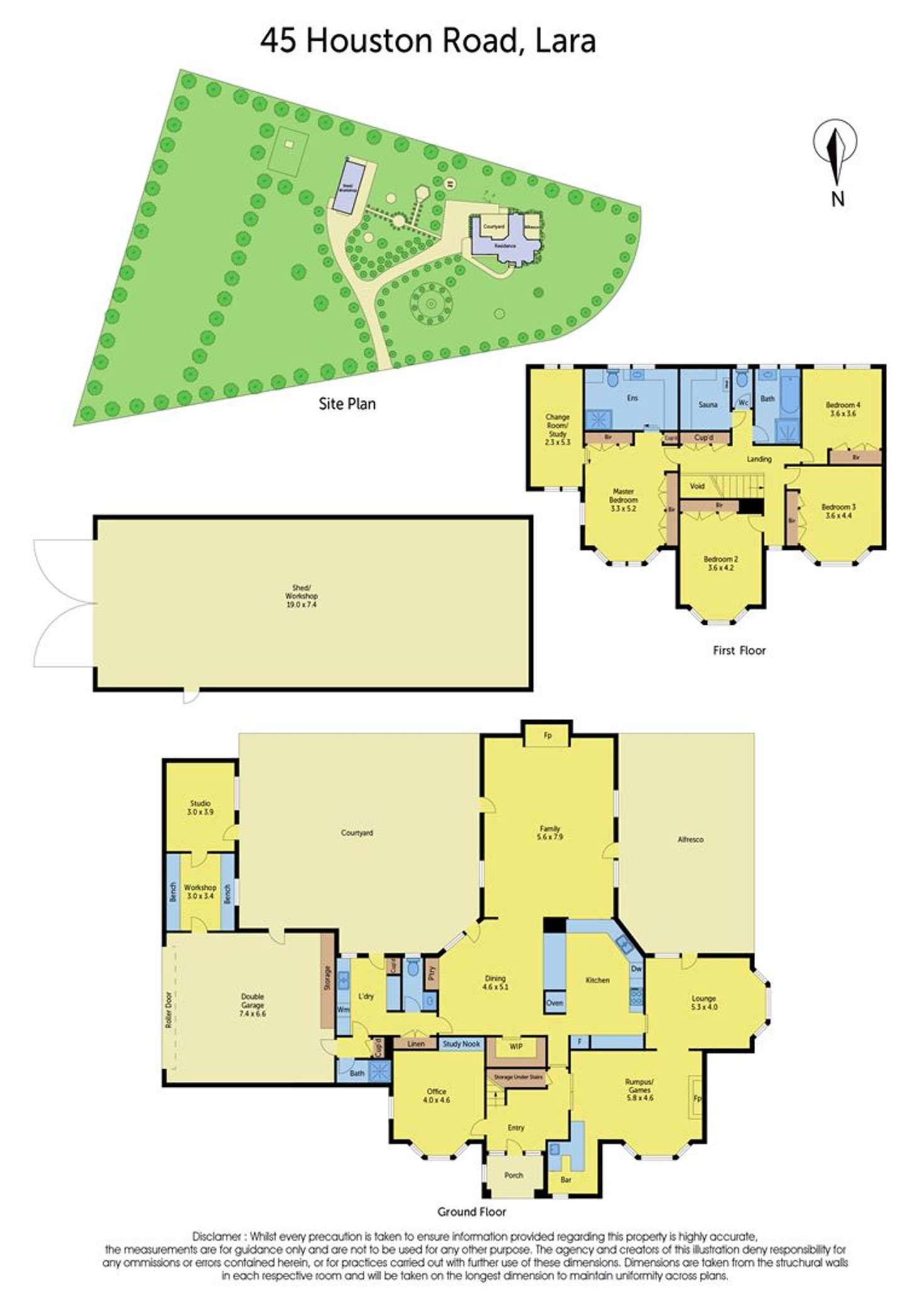 Floorplan of Homely house listing, 45 Houston Road, Lara VIC 3212