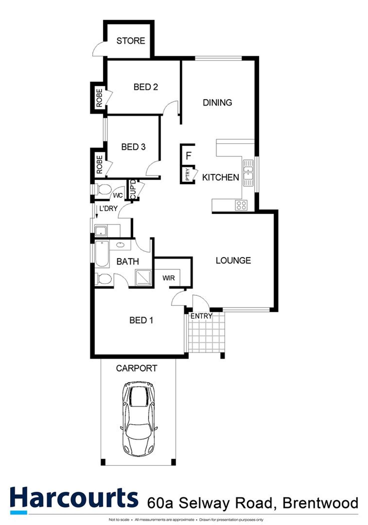 Floorplan of Homely house listing, 60A Selway Road, Brentwood WA 6153
