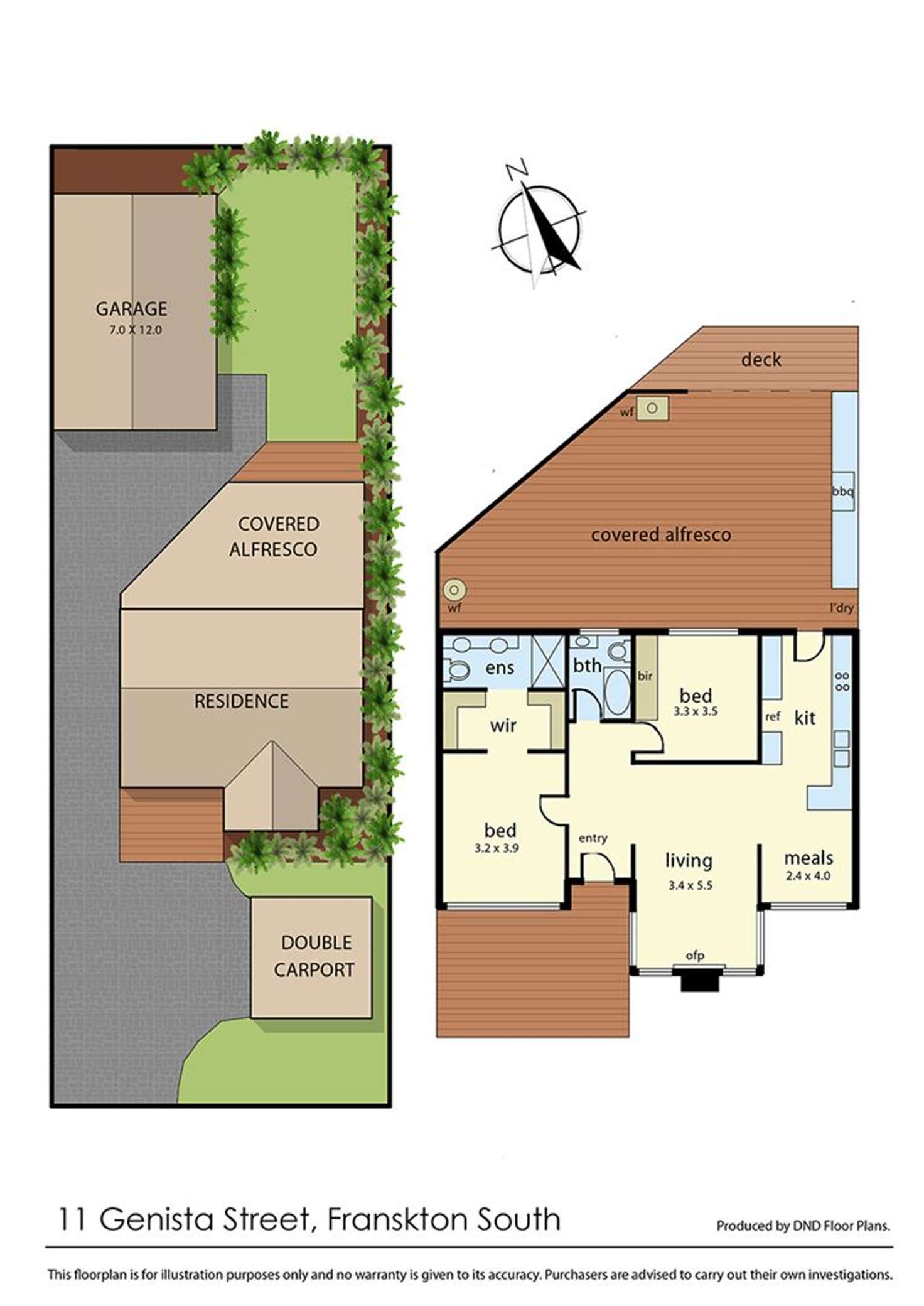 Floorplan of Homely house listing, 11 Genista Street, Frankston South VIC 3199