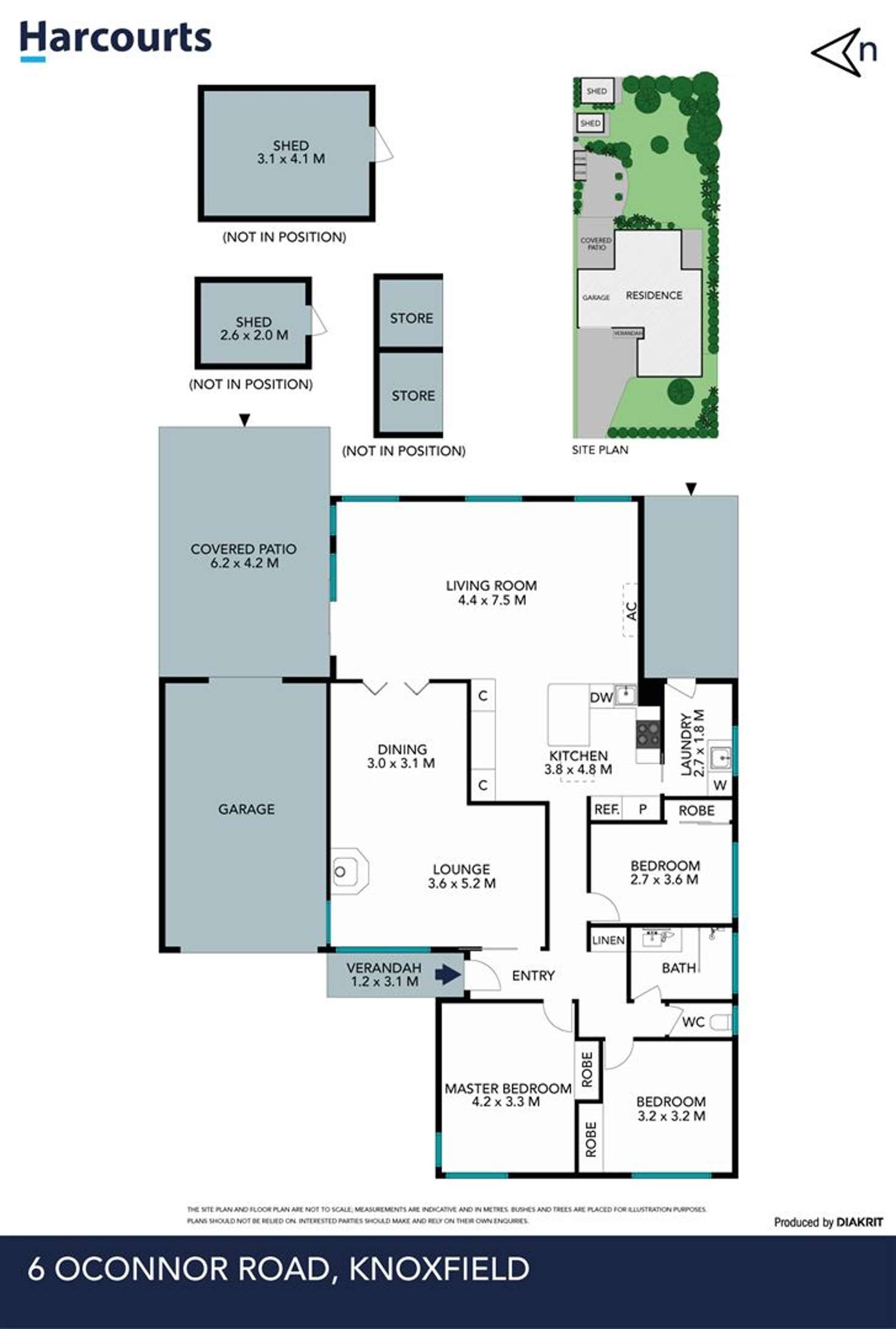 Floorplan of Homely house listing, 6 O'Connor Road, Knoxfield VIC 3180