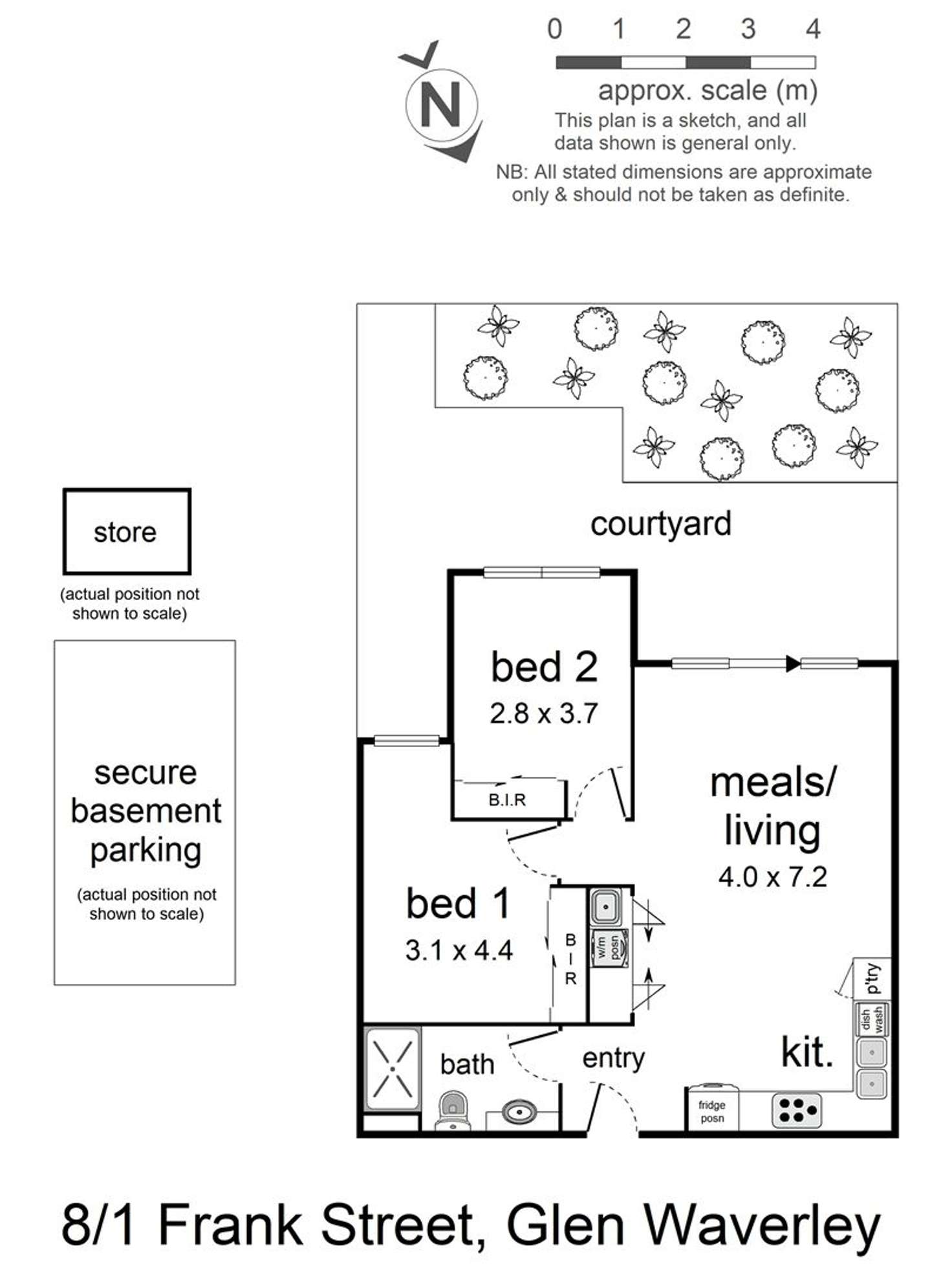 Floorplan of Homely unit listing, 8/1 Frank Street, Glen Waverley VIC 3150