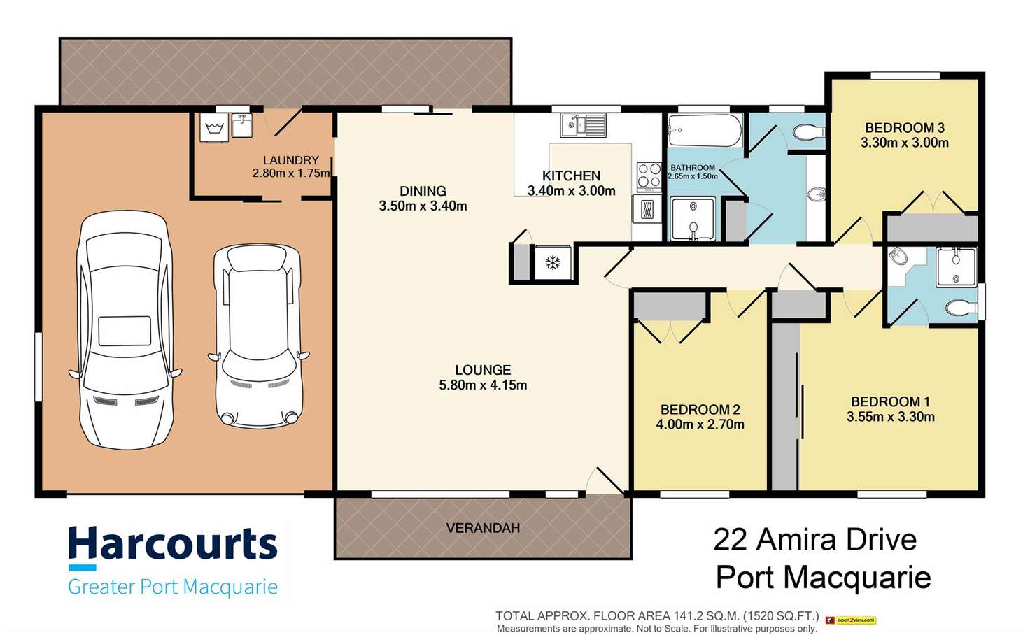 Floorplan of Homely house listing, 22 Amira Drive, Port Macquarie NSW 2444