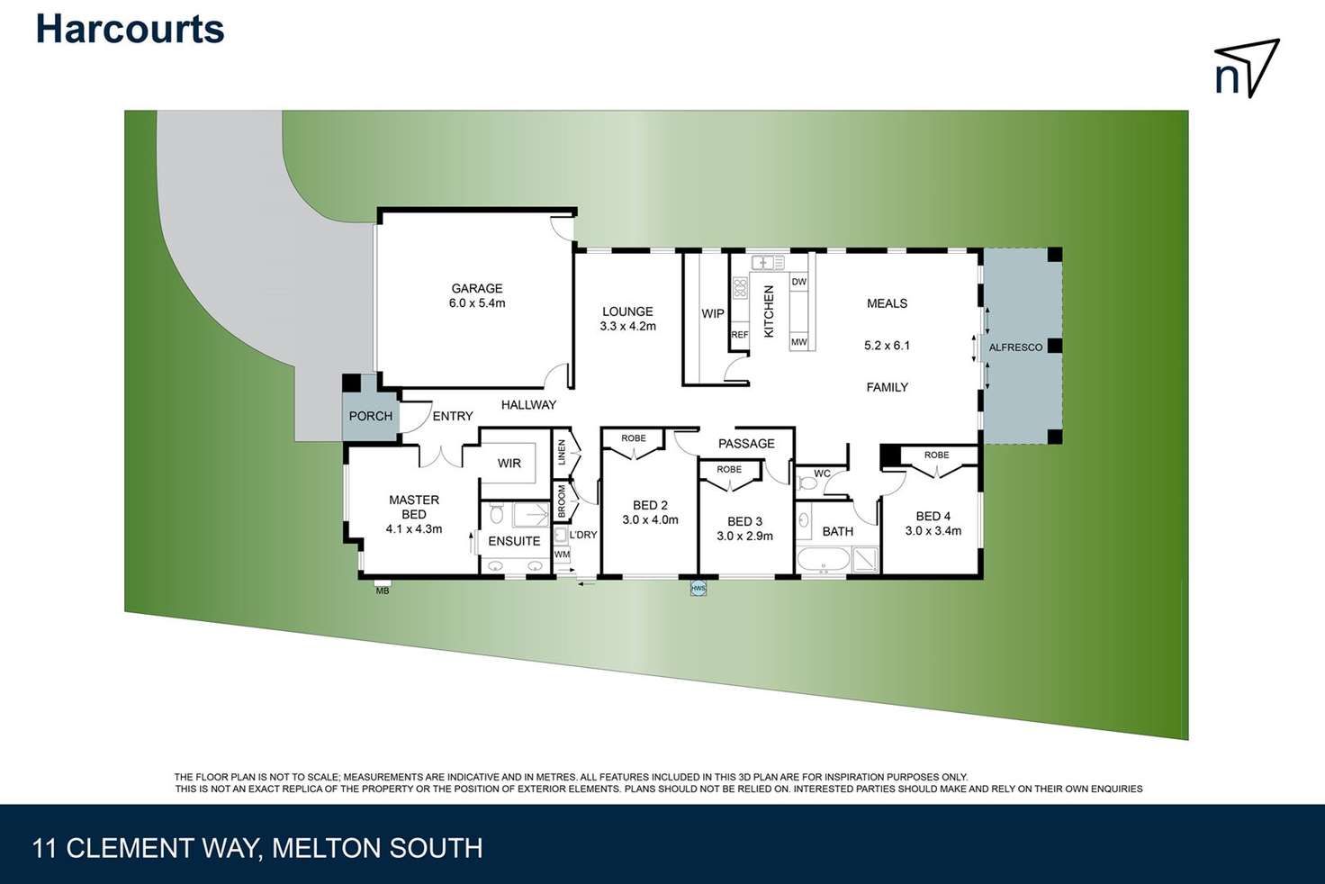 Floorplan of Homely house listing, 11 Clement Way, Melton South VIC 3338