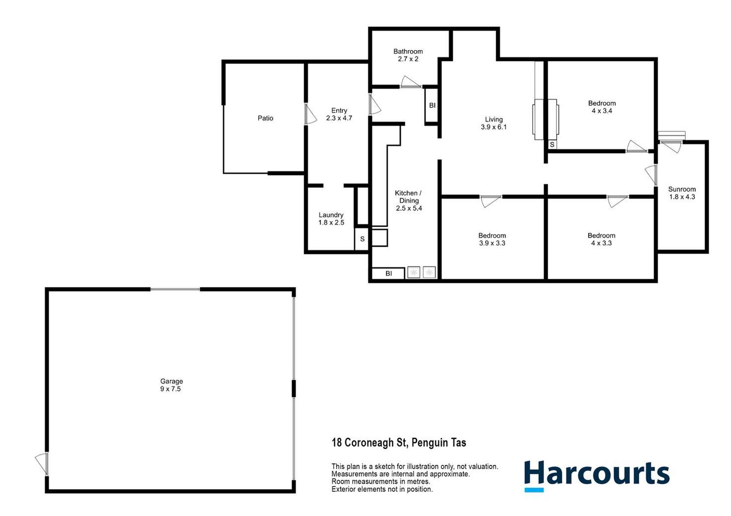 Floorplan of Homely house listing, 18 Coroneagh Street, Penguin TAS 7316