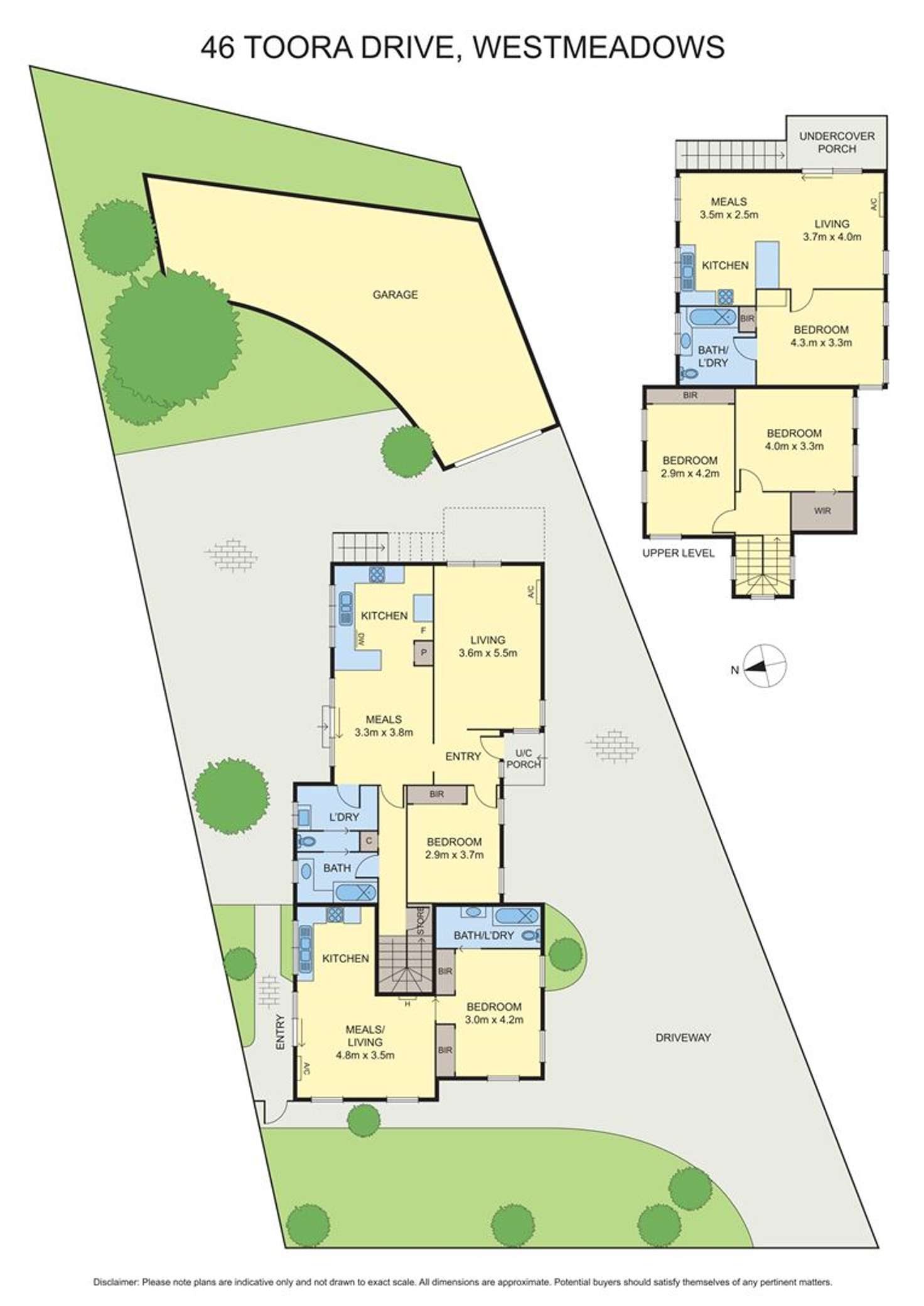 Floorplan of Homely house listing, 46 Toora Drive, Westmeadows VIC 3049